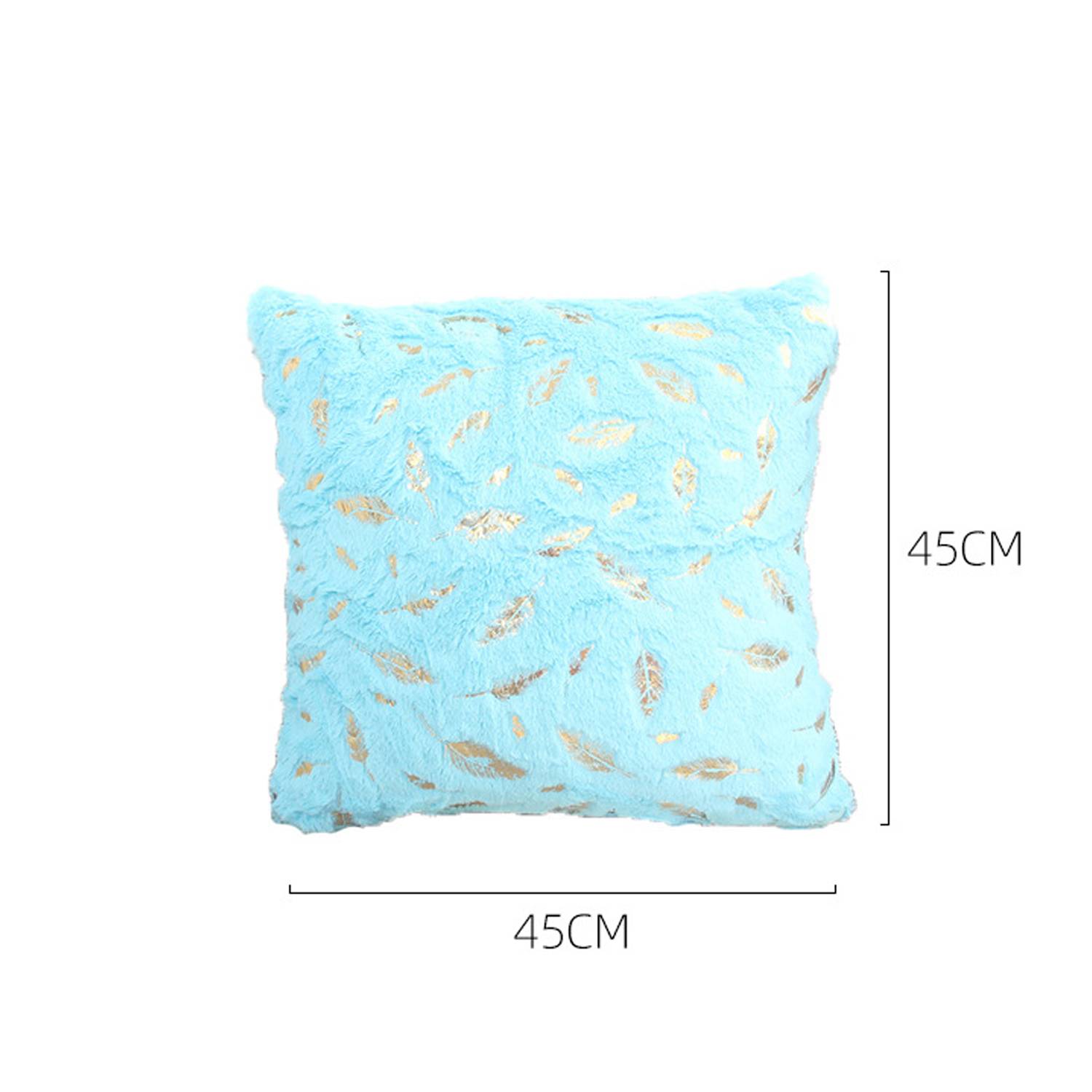 Double Sided Feather Hot Pressed Golden Plush Pillowcase 3