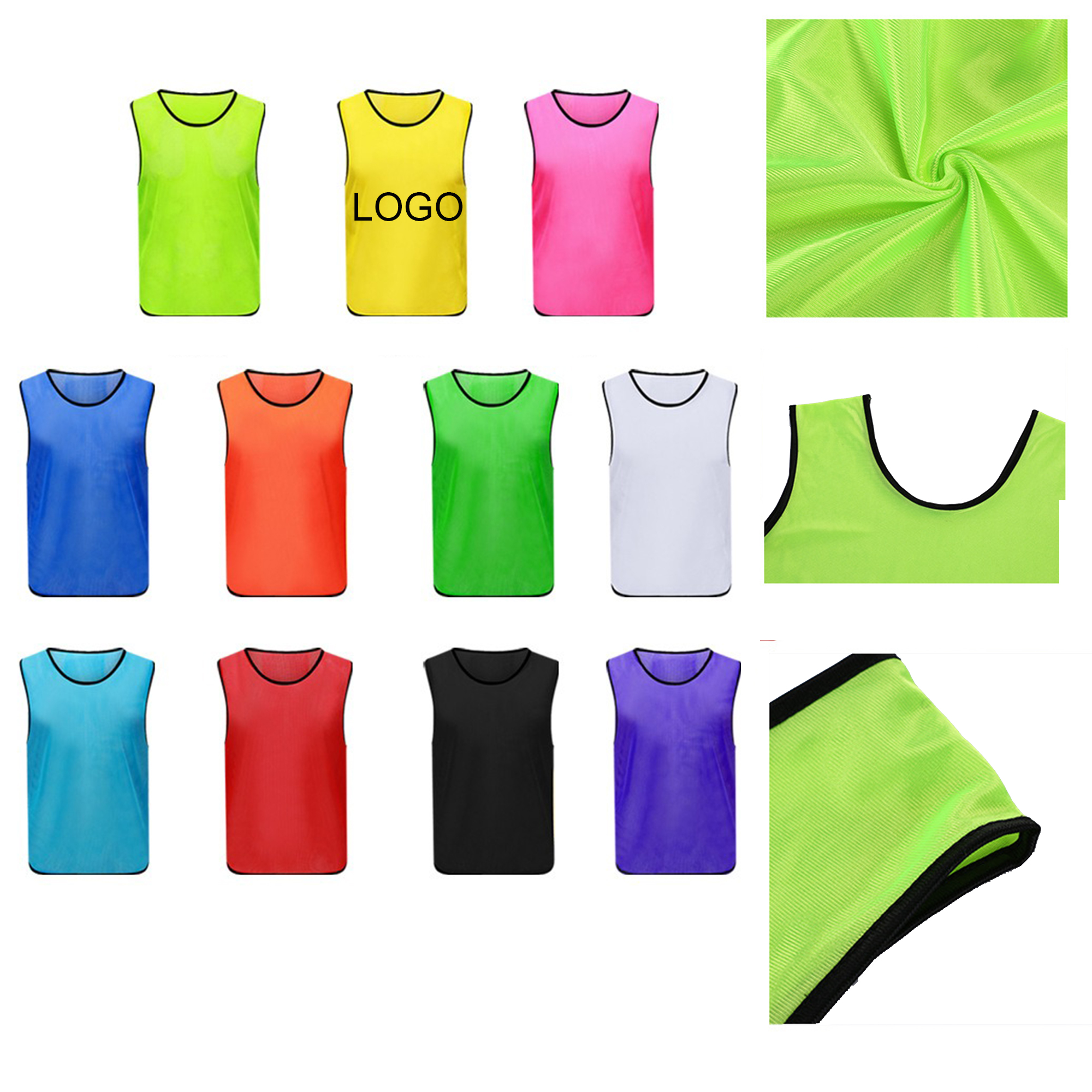 MOQ50 Polyester Sports Team Vest 2