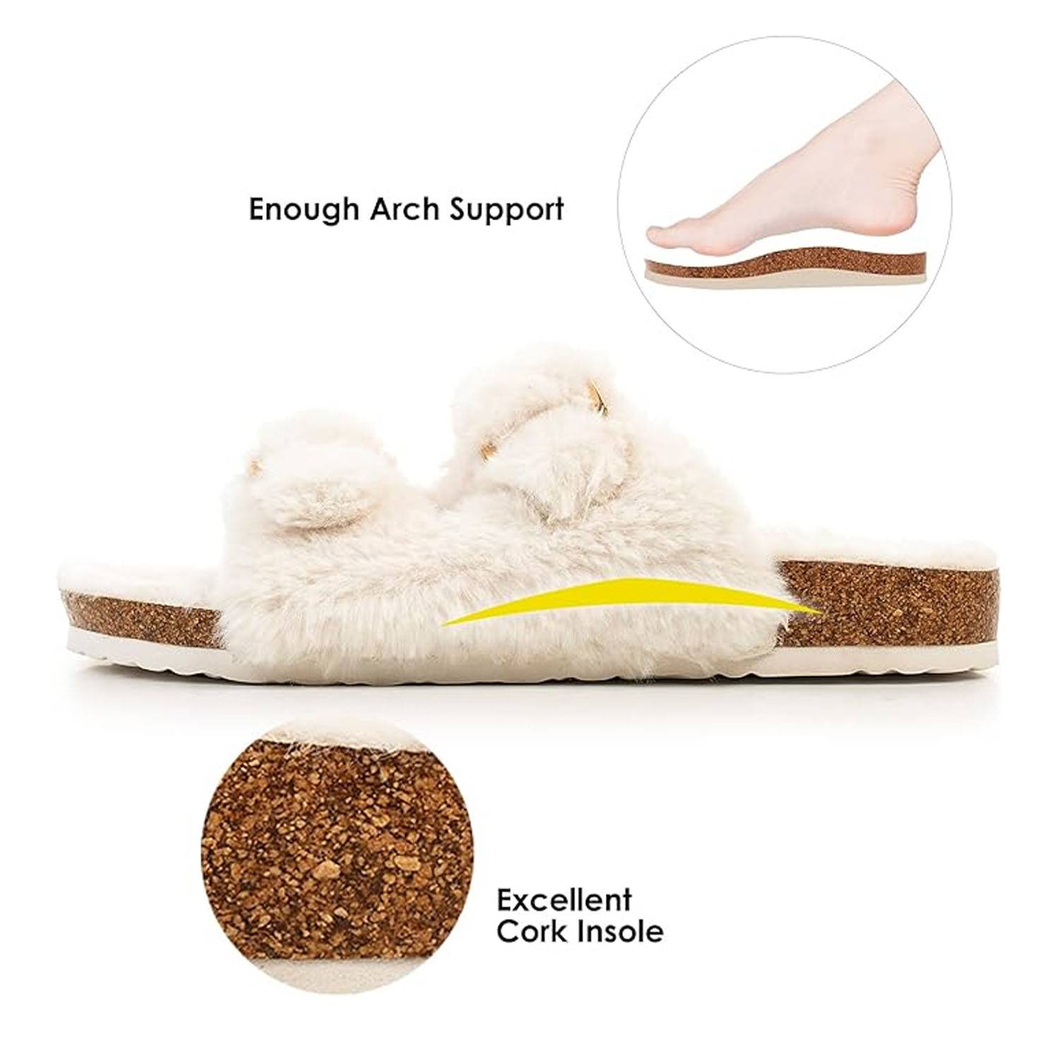 Womens Open Toe Slippers 7