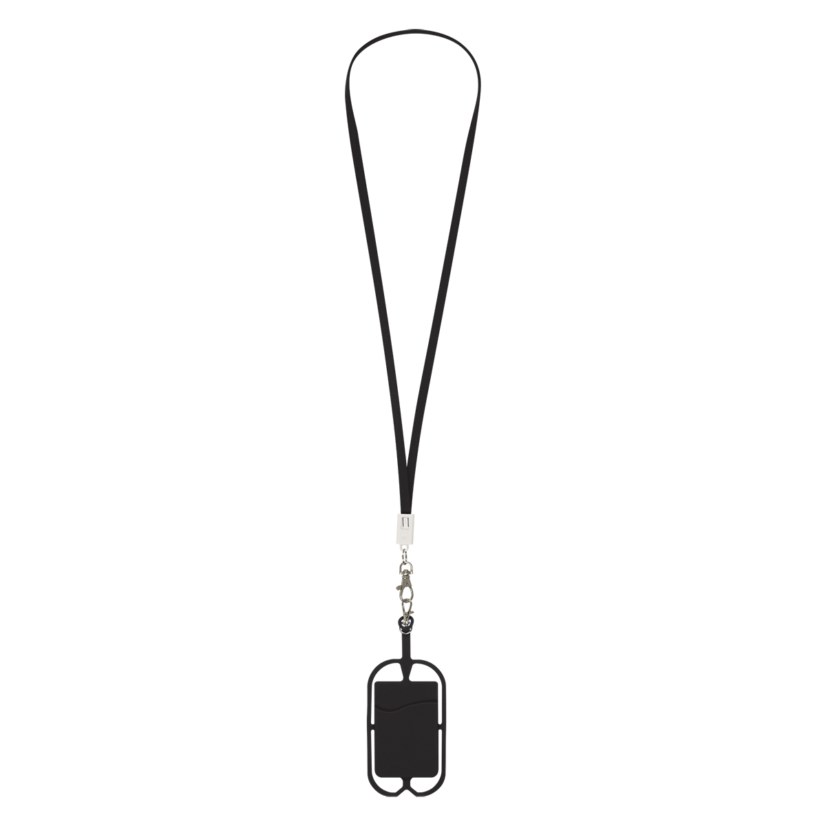2-In-1 Charging Cable Lanyard With Phone Holder & Wallet 2