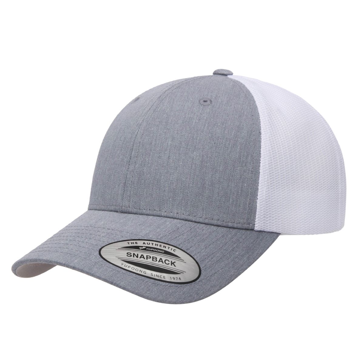 Yupoong 6601 YP Classics Elite Hat with Leatherette Patches or Embroidery 19