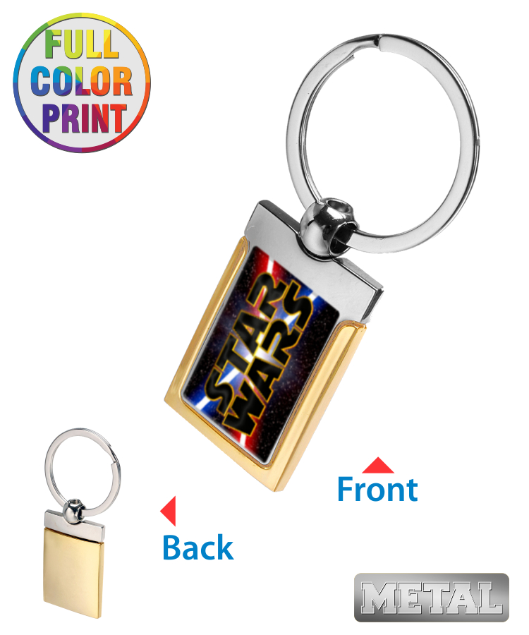 Gold Band Metal - Full Color Keychain 1
