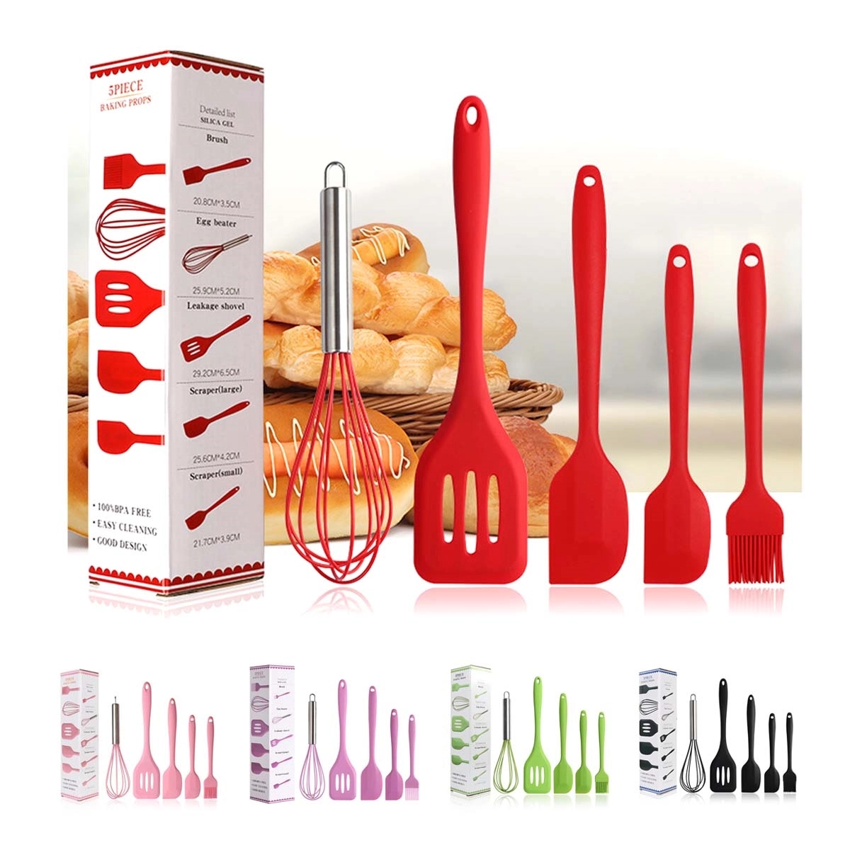 Silicone Cooking Utensils Set 2