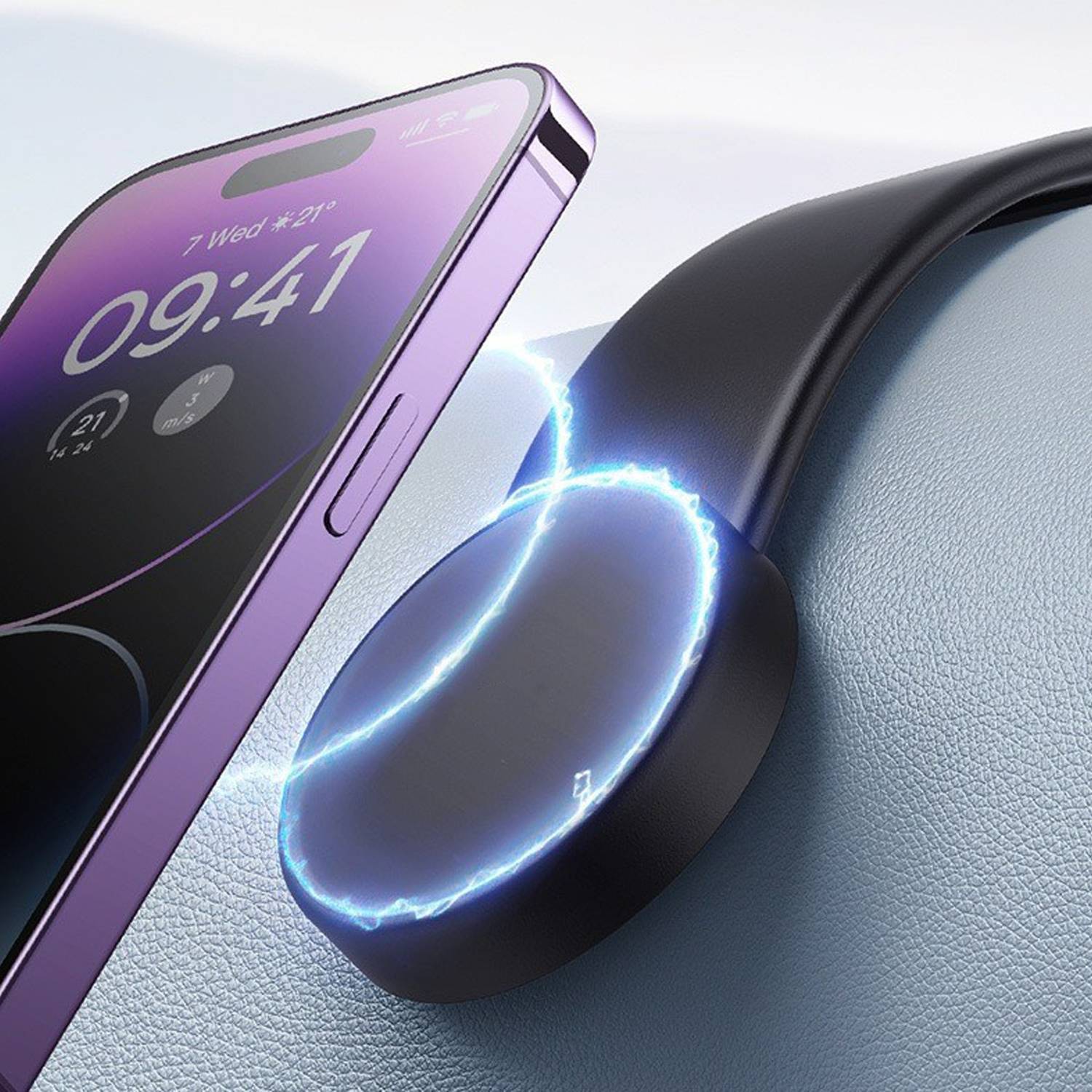 Bendable Magnetic Car Phone Holder – Suction Mount Design 5