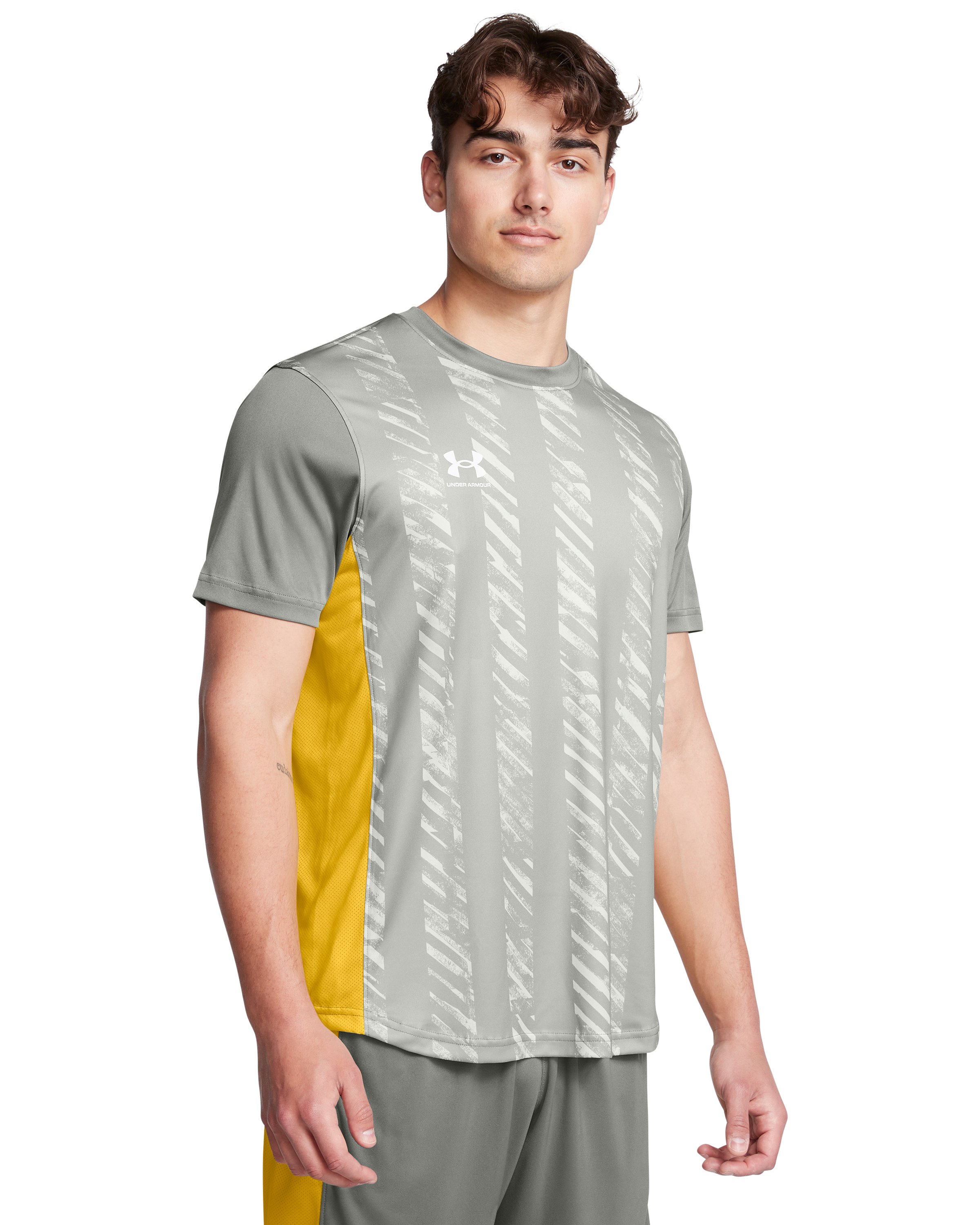 UA Challenger Printed Men's Training Short Sleeve 1