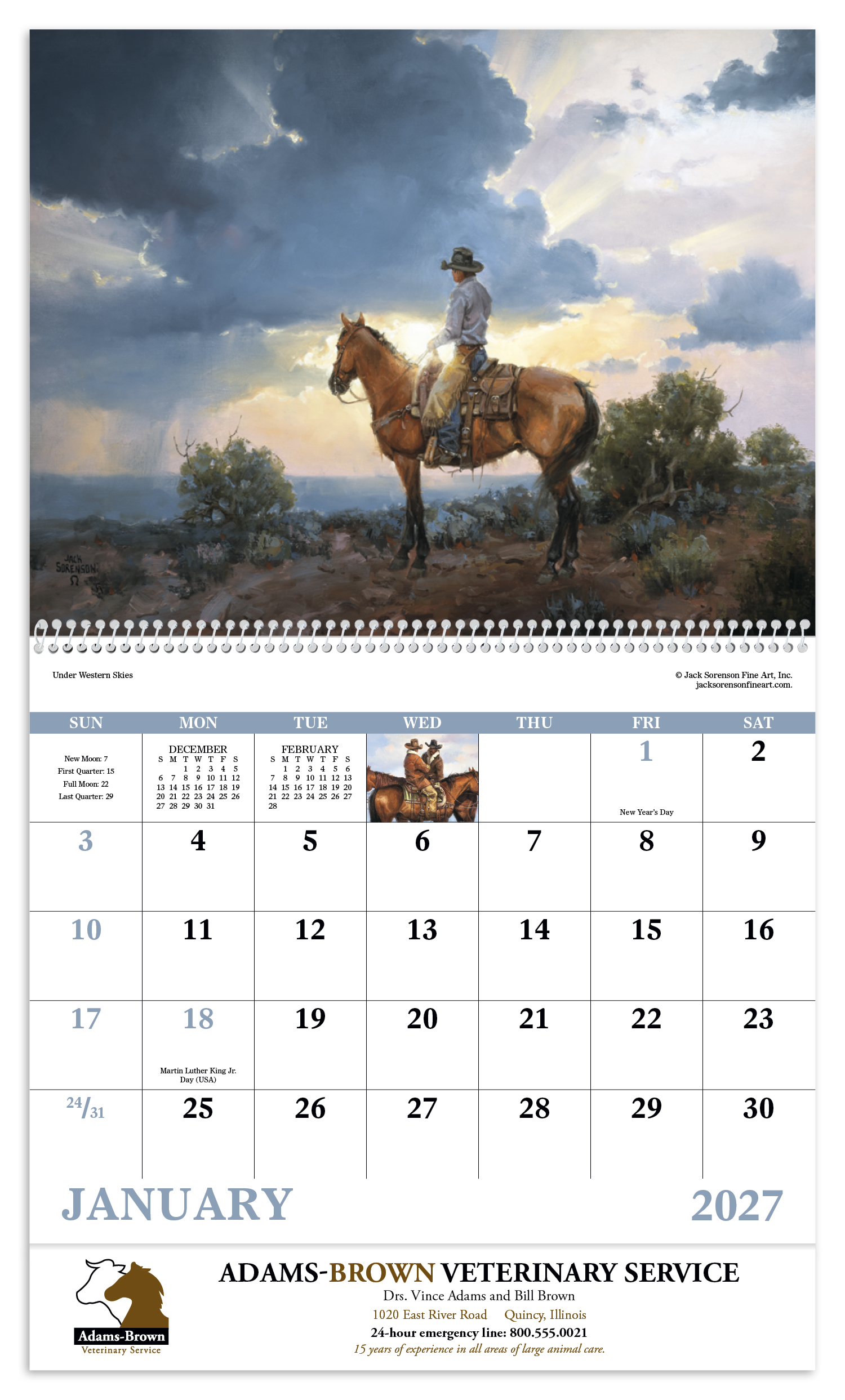 Good Value™ Western Frontier - Spiral Calendar 7