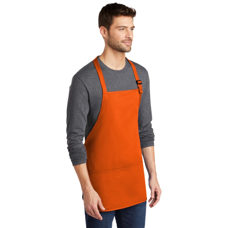 Port Authority Medium-Length Apron With Pouch Pockets. 32