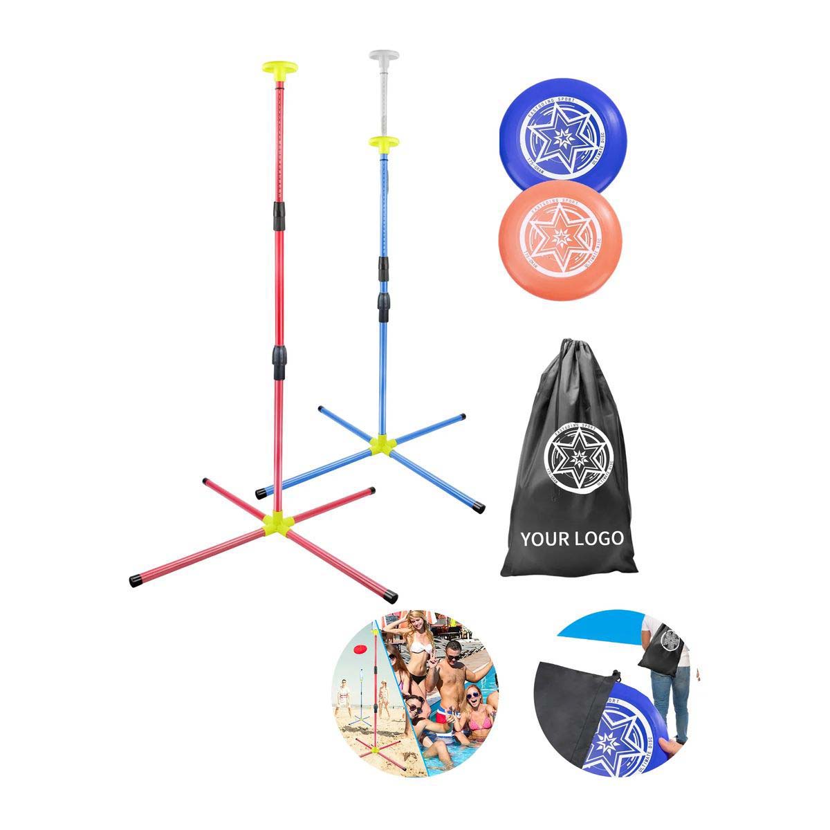 Iron and Plastic Flying Disc Game Stand 2