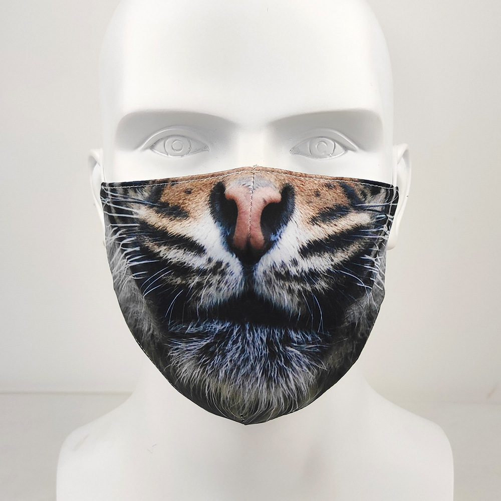 2-ply Sublimated Adults 3D Face Mask with Filter Pocket 6