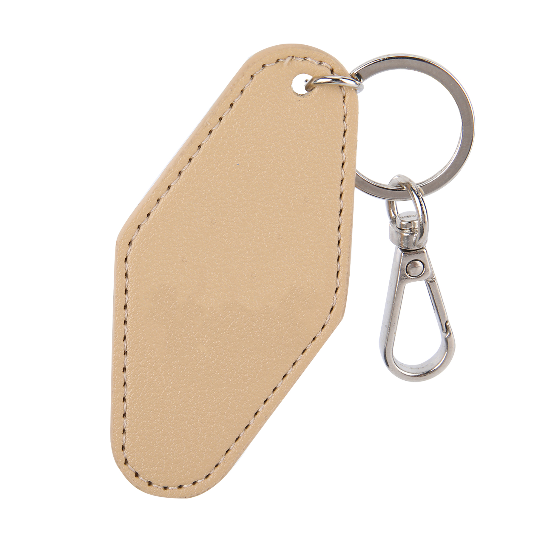 Custom Diamond-Shaped Leather Keychain 7