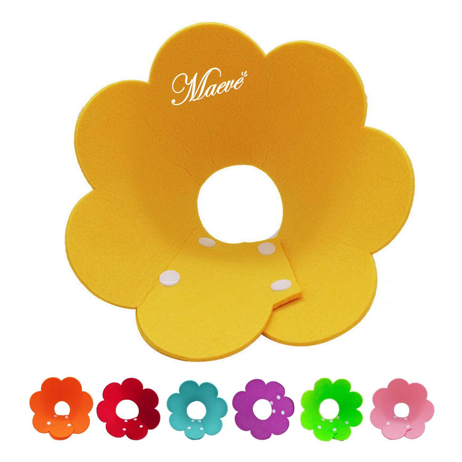Flower L size Shaped Adjustable Pet Elizabeth Collar 2