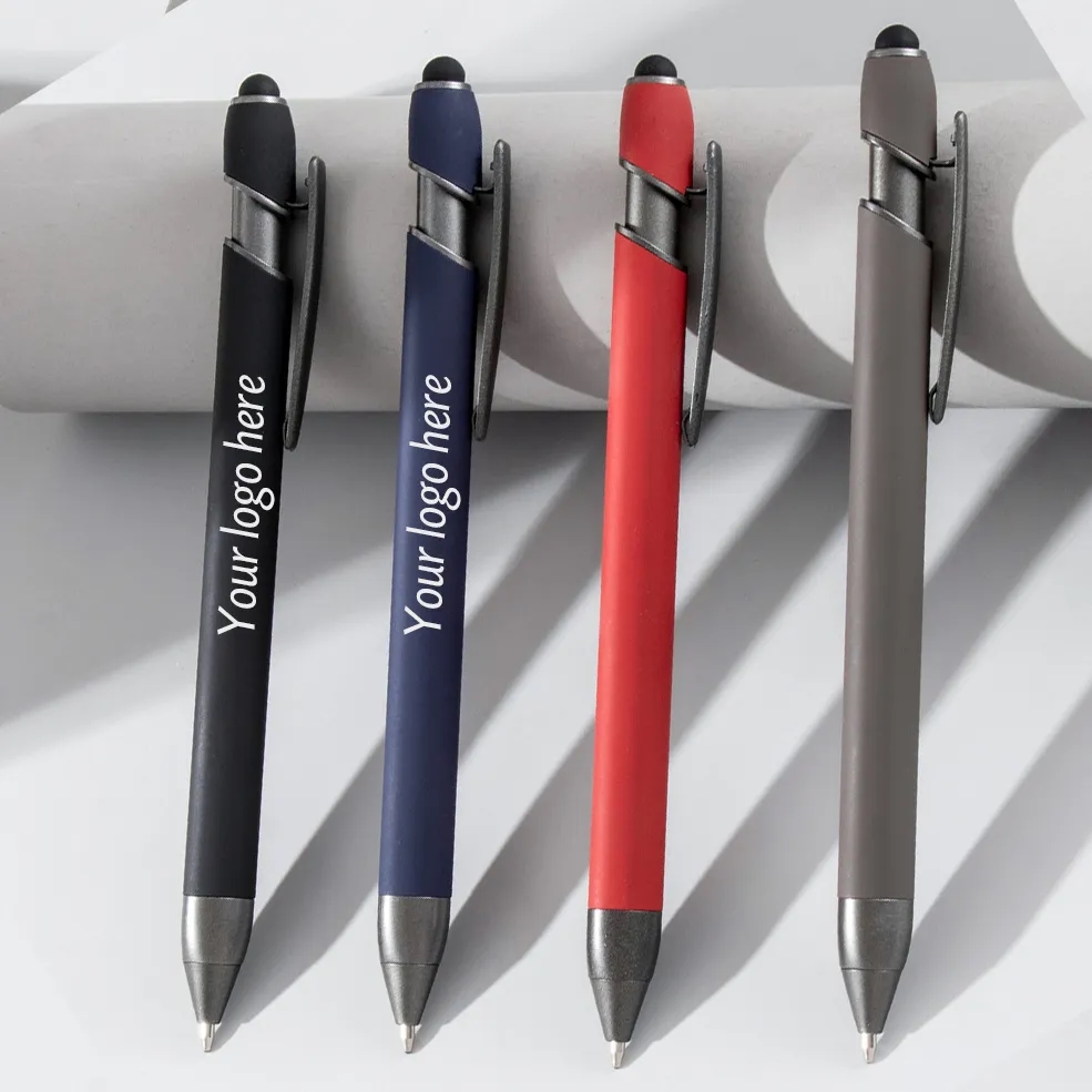 Soft Touch Pyra Stylus Pen With Gunmetal Trim 2