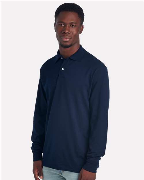 Men's Dri-Power® Long Sleeve Polo - 437LR 14