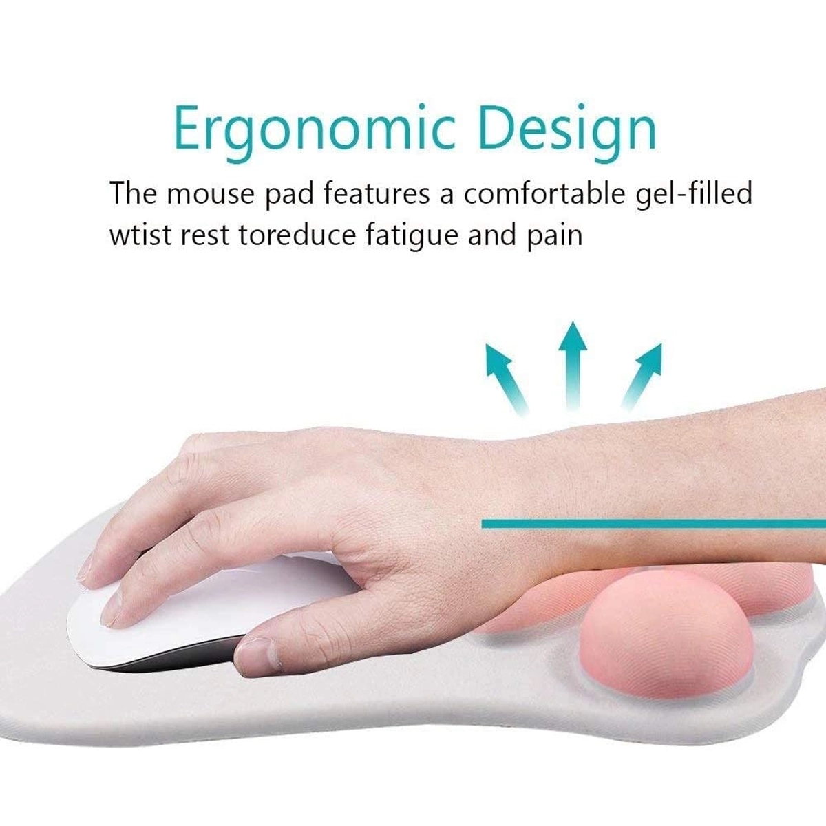 3D Cat Paw Mouse Pad With Soft Silicone Wrist Rest 2