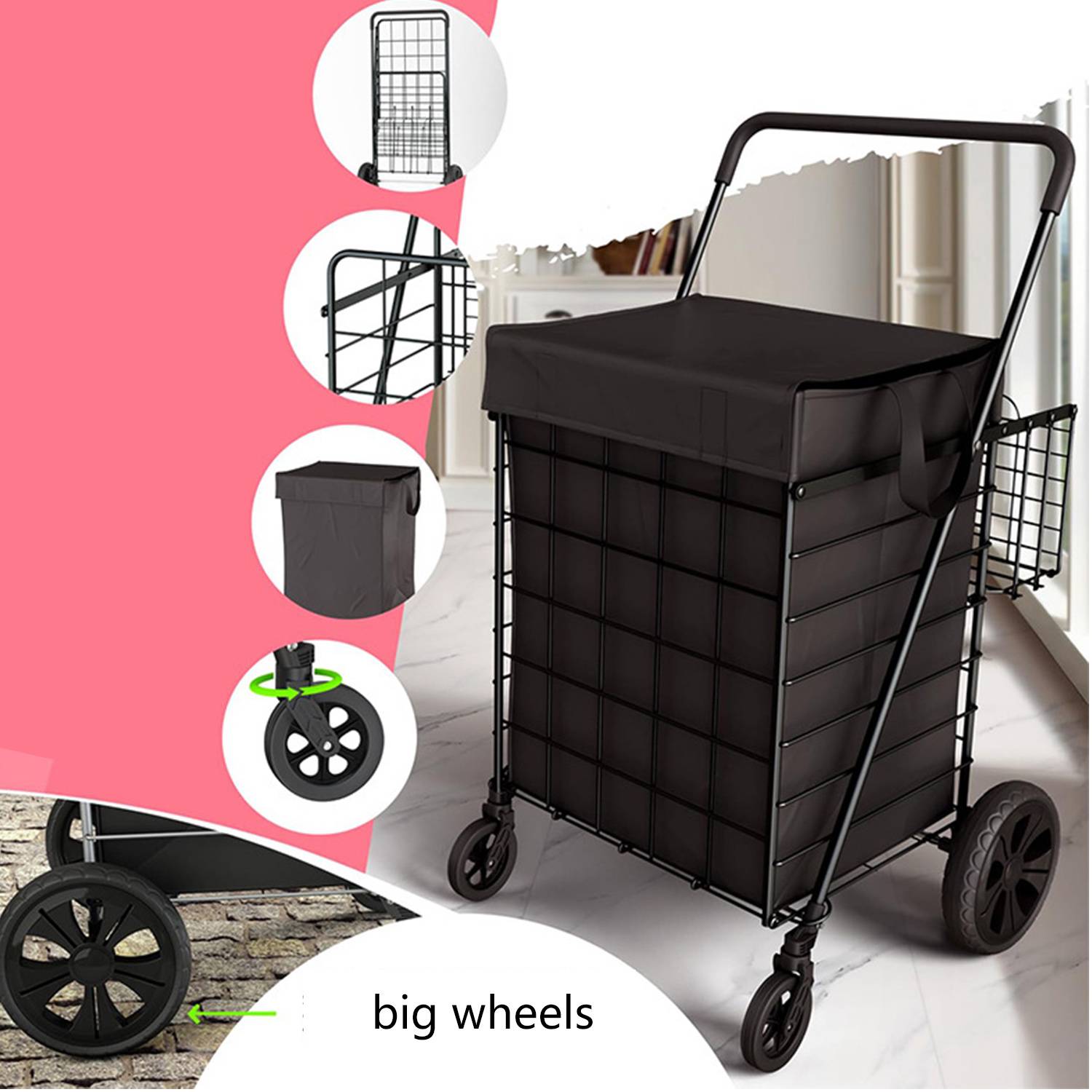 Foldable Trolley Shopping & Camp Cart 1