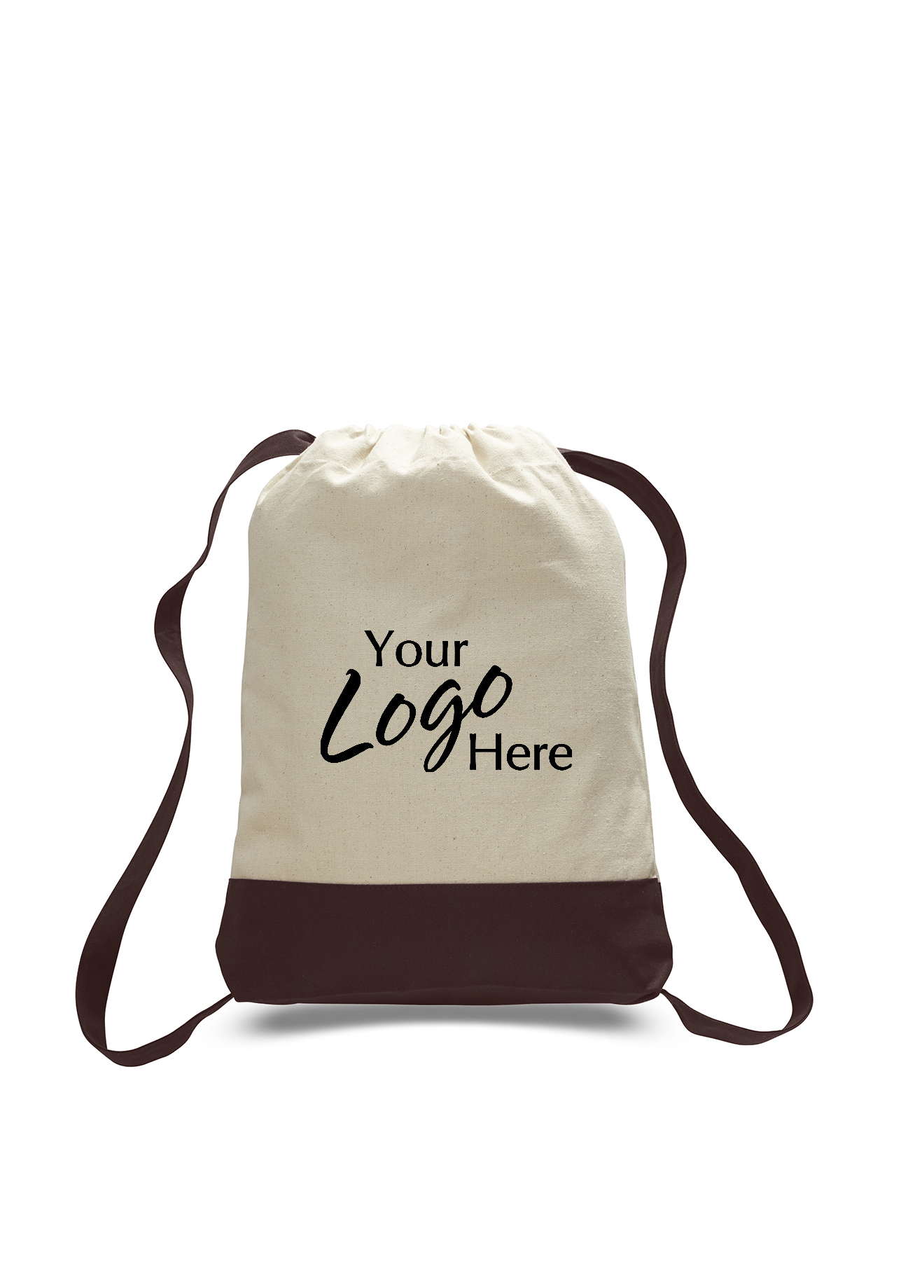 Canvas 2 Tone Sport Backpack 14" W x 18" H with 2" Gusset 10