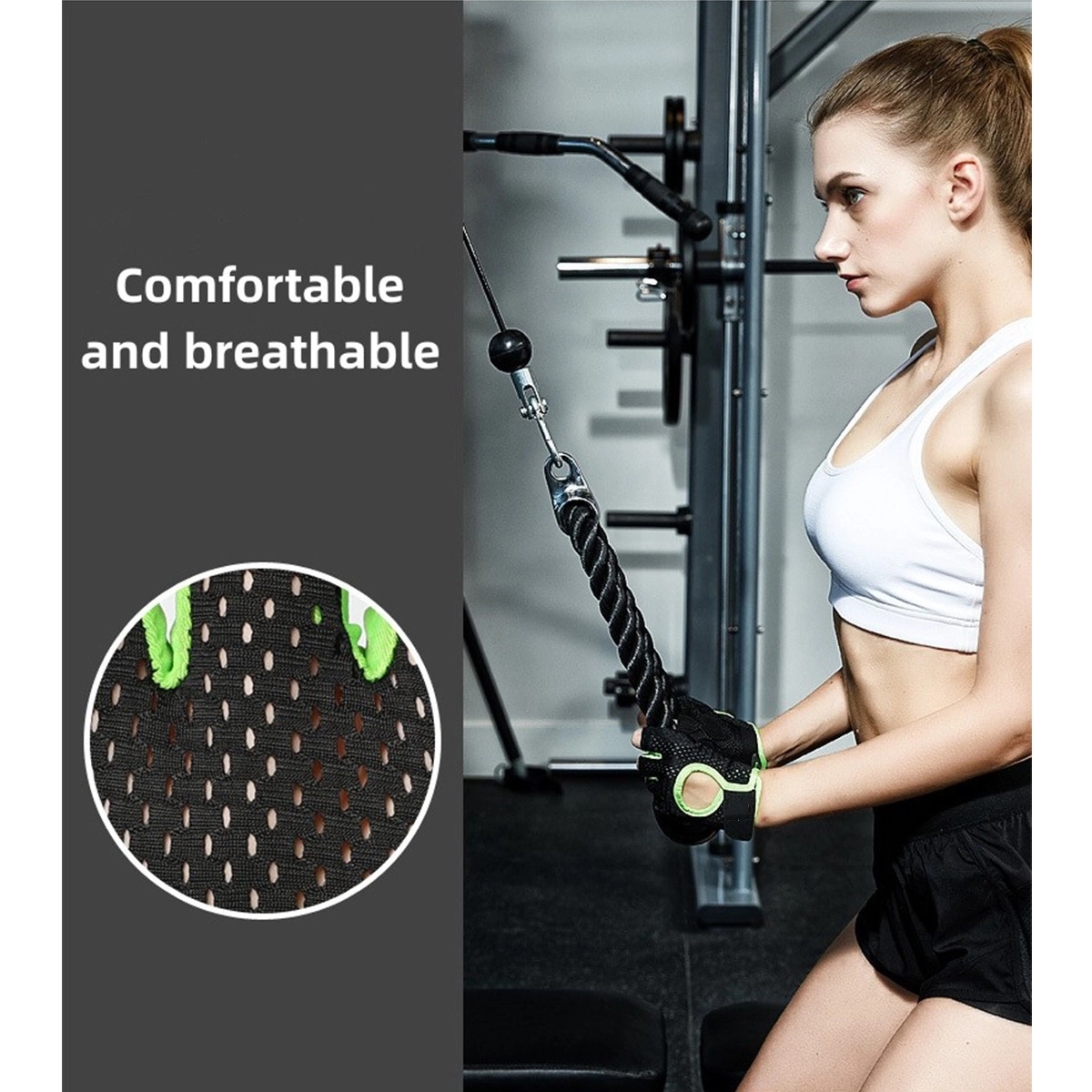 Sports Ventilated Weight Lifting Workout Gloves 3