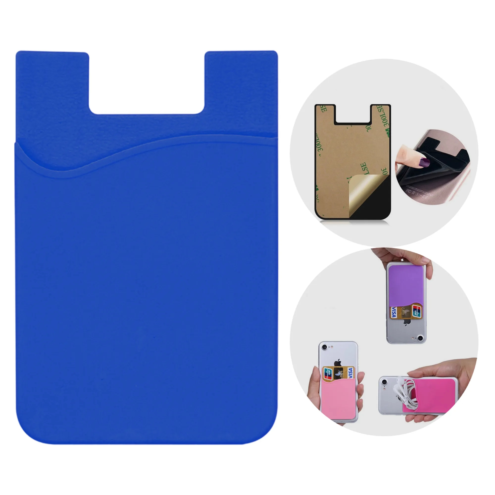 MOQ 50 Silicone Cell Phone Wallet 4