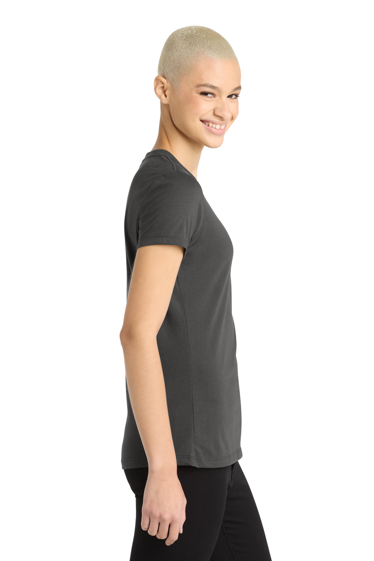 District Women's Perfect Blend CVC Tee. DM108L 80