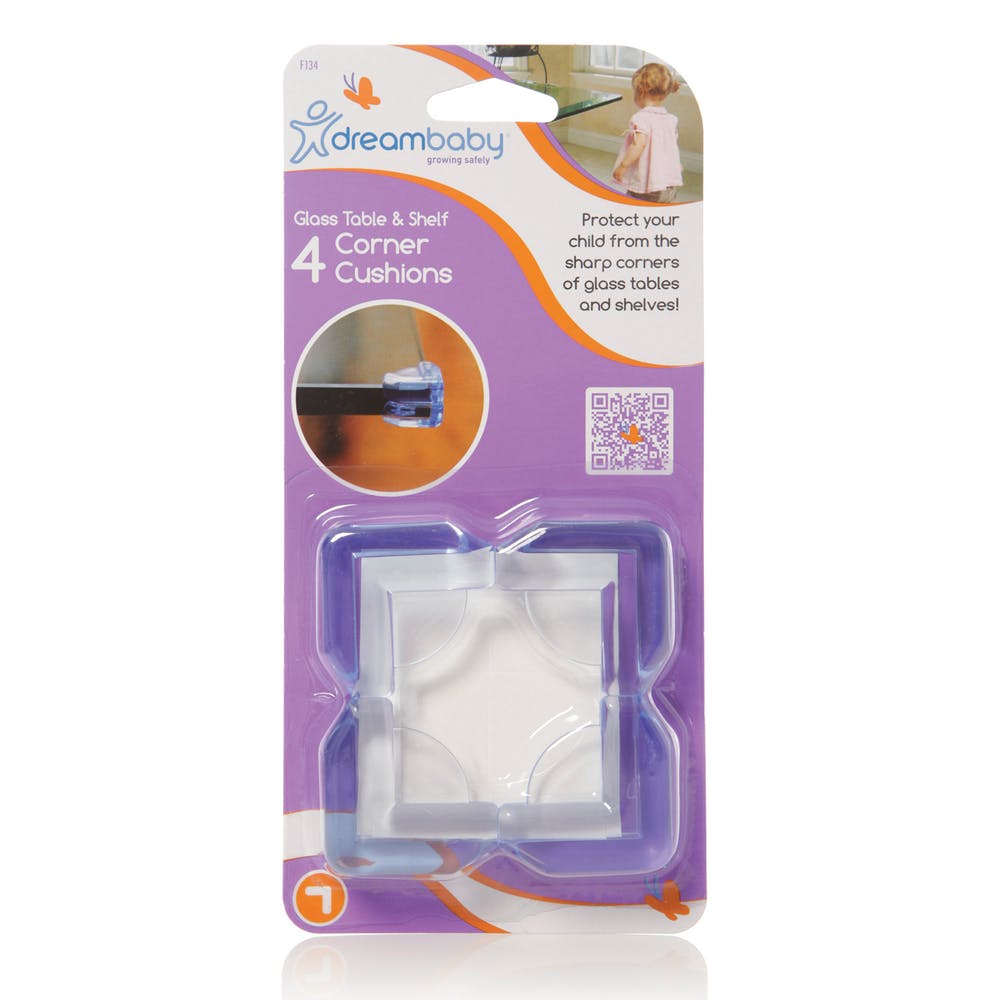 Glass Table & Shelf Corner Cushions - Clear 4 pack 2