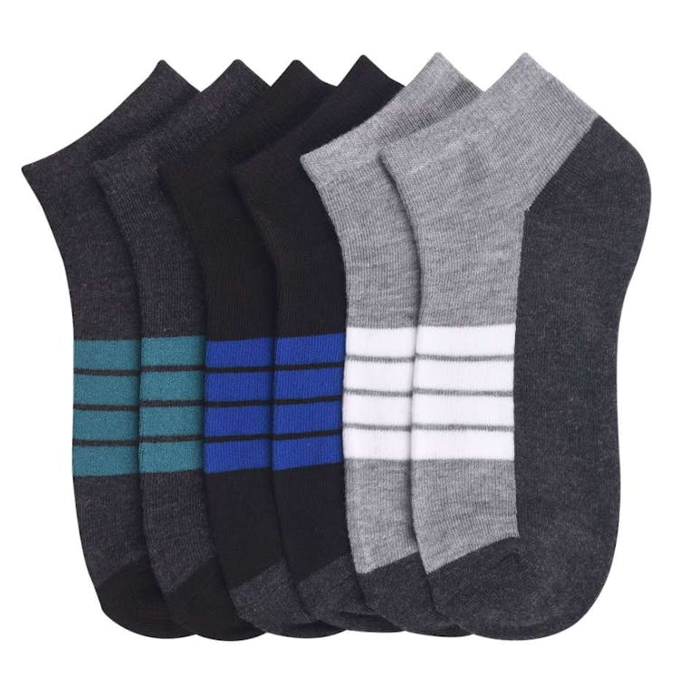 Boy's Low-Cut Socks - Size 6-8 Assorted Colors