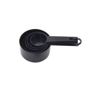 5 in 1 Plastic Black Measuring Cup with Volume Markings 1