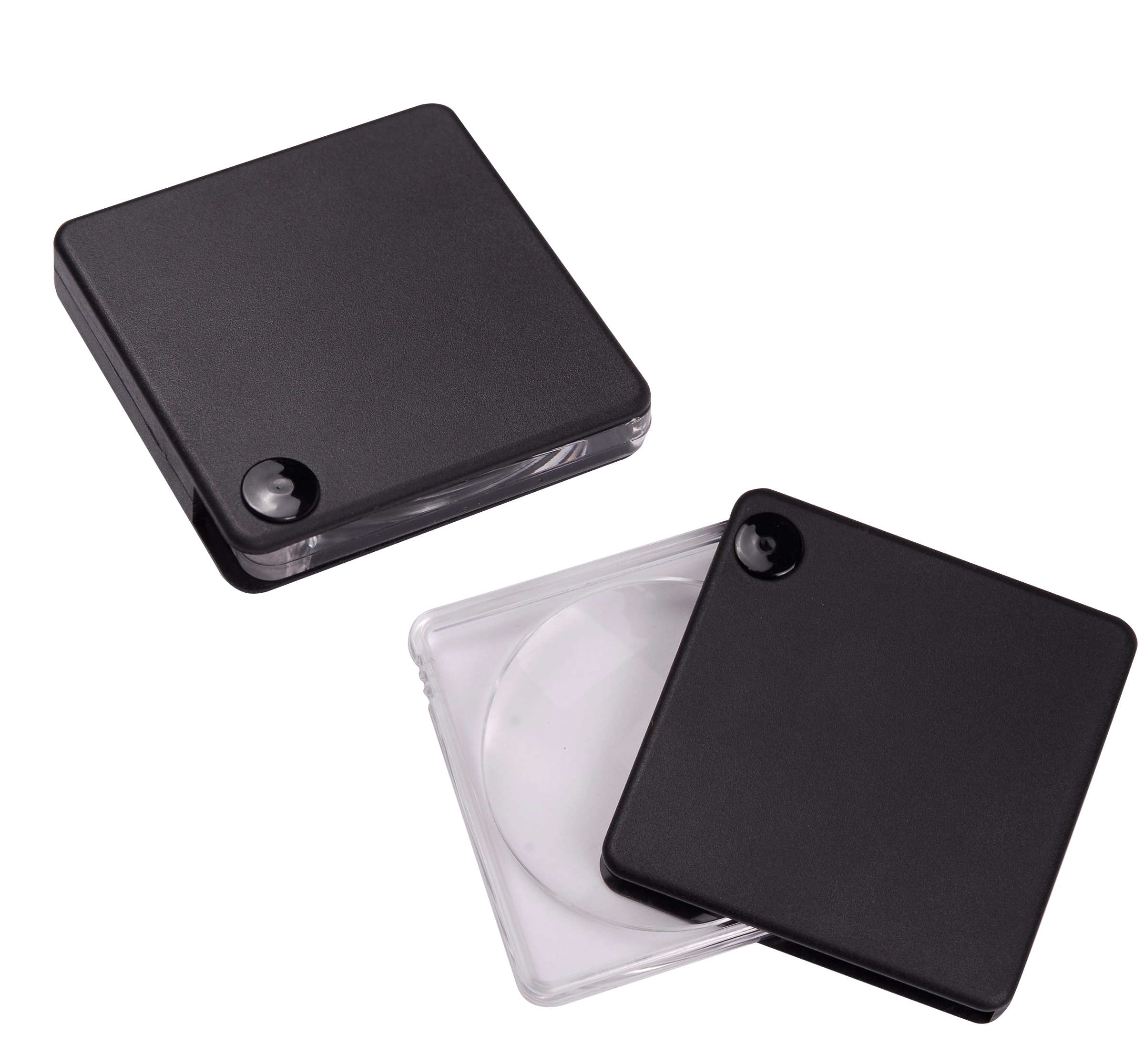 Mini Plastic Magnifier with Black Swivel Case, custom ruler with logo imprint 4