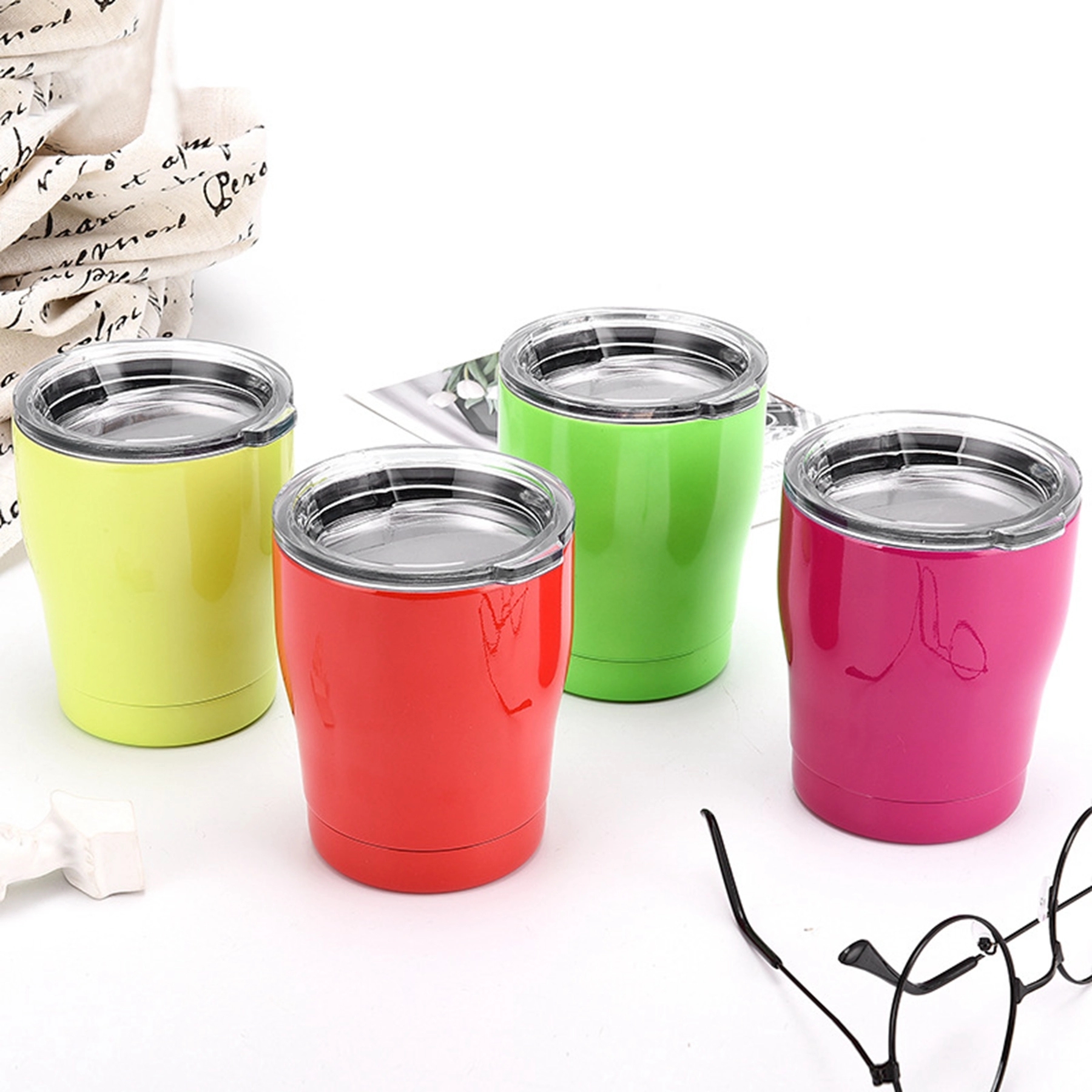 Double Wall Stainless Steel 8oz Kids Milk Tumbler 2