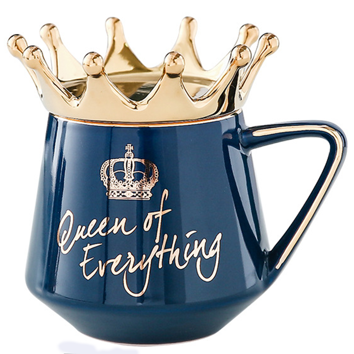 12oz Lead Free Crown Lid Ceramic Mug 16