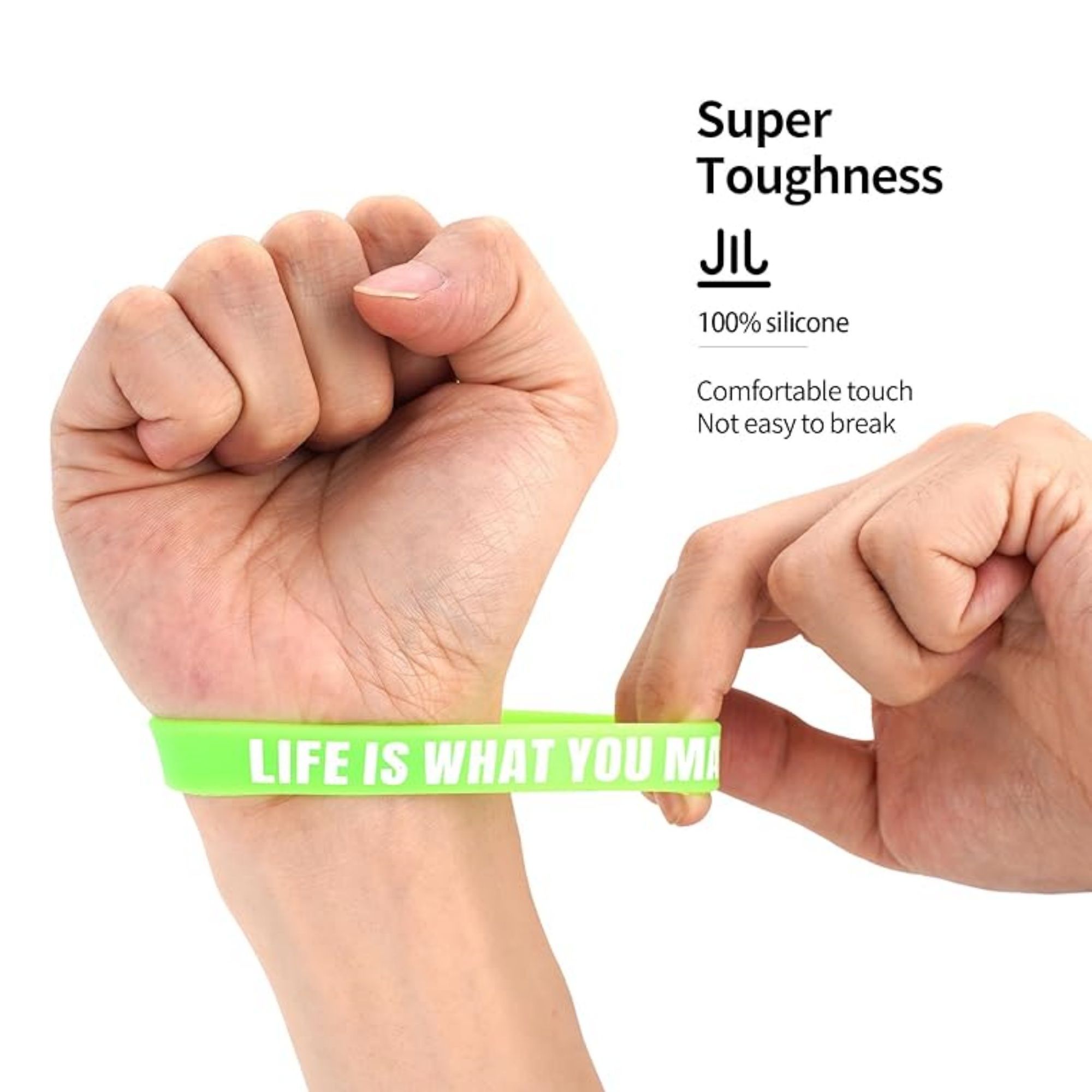 Custom Solid Color Silicone Wristband 3