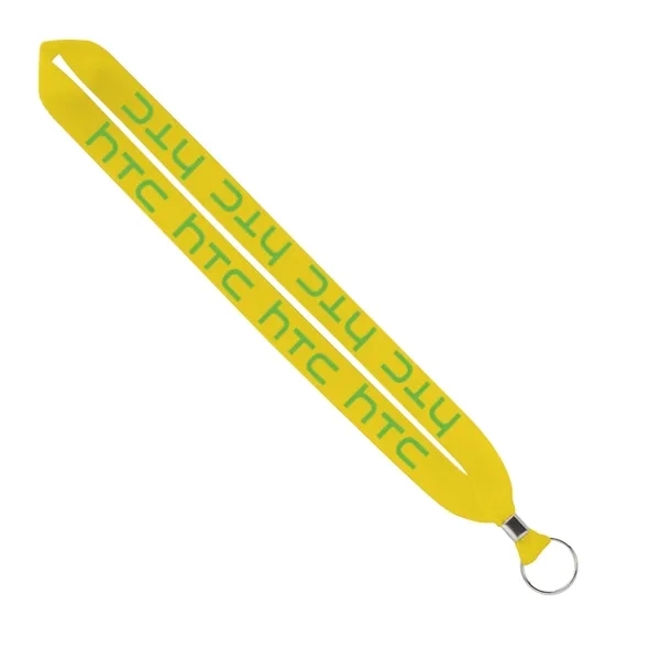 3/4" Polyester Keychain with Metal Crimp & Split-Ring 15