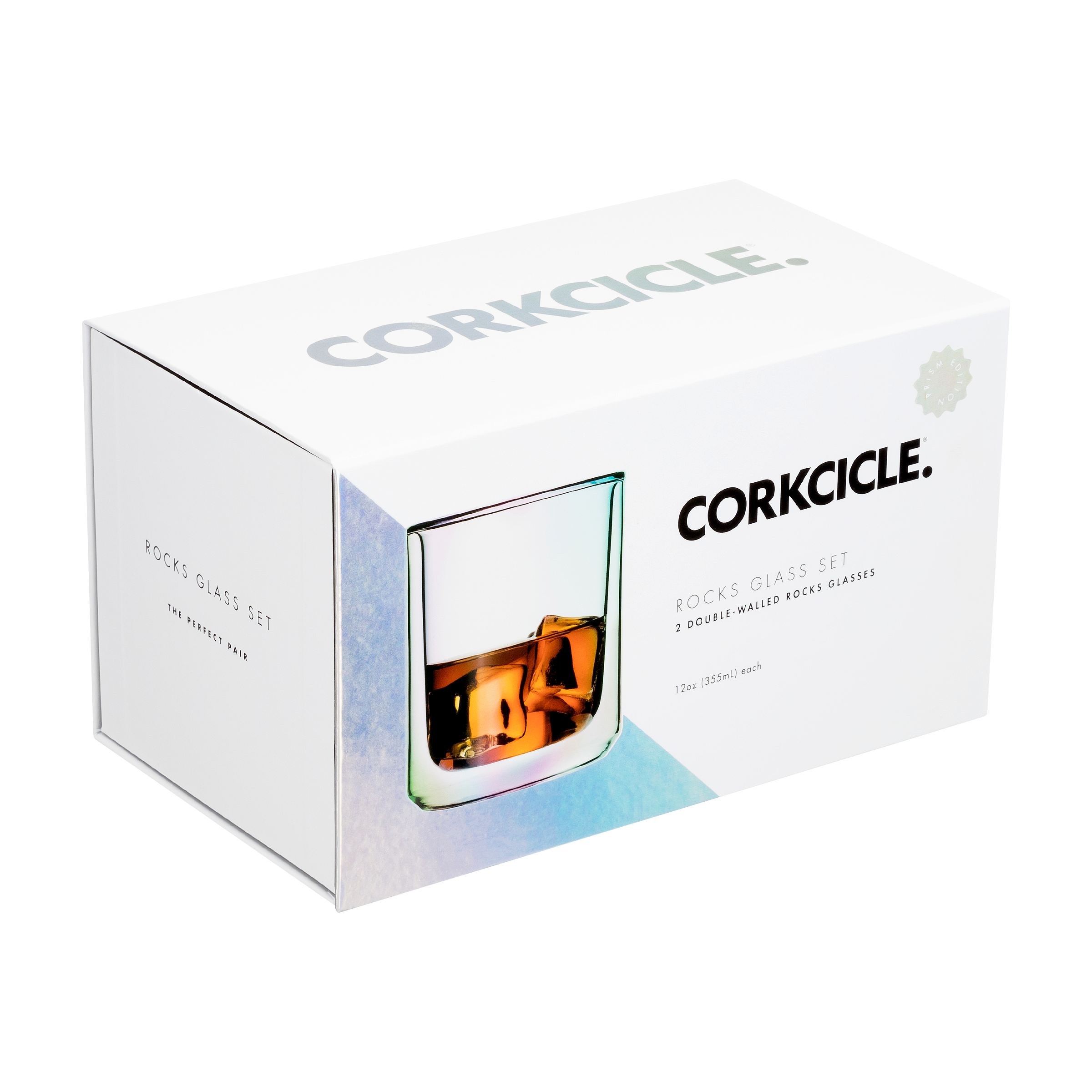 Corkcicle 12 oz Prism Glass Mug - Set of 2 4