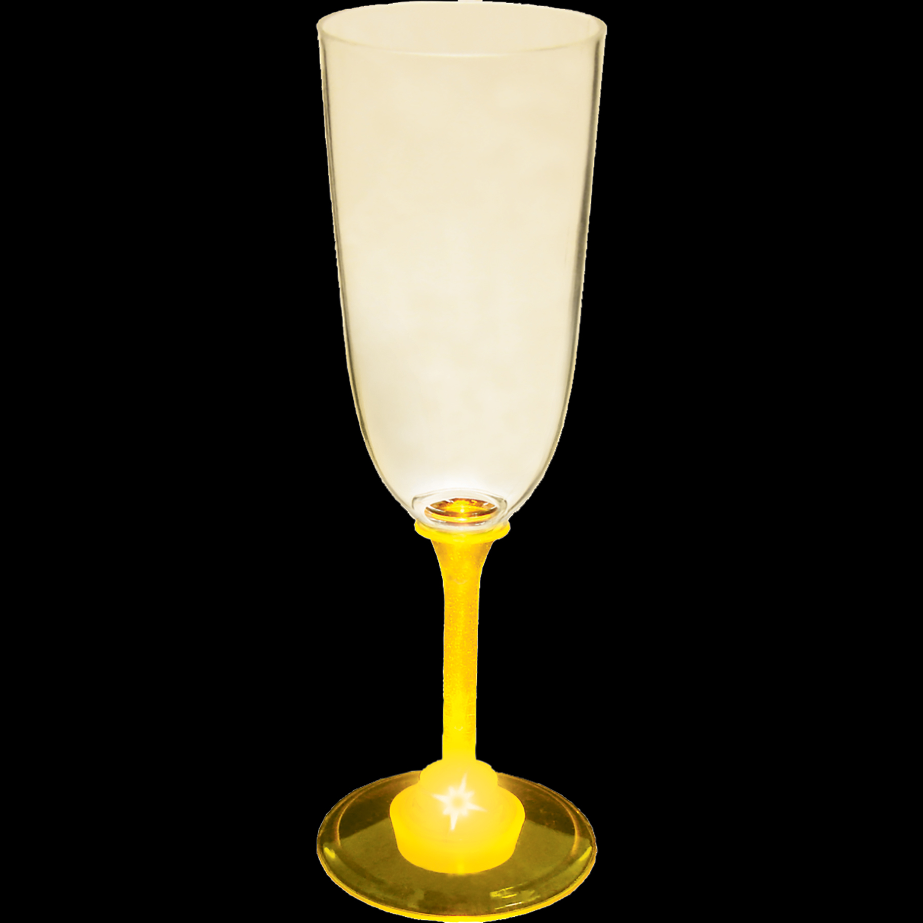 7oz Light Up Standard Stem Plastic Champagne Flute 8
