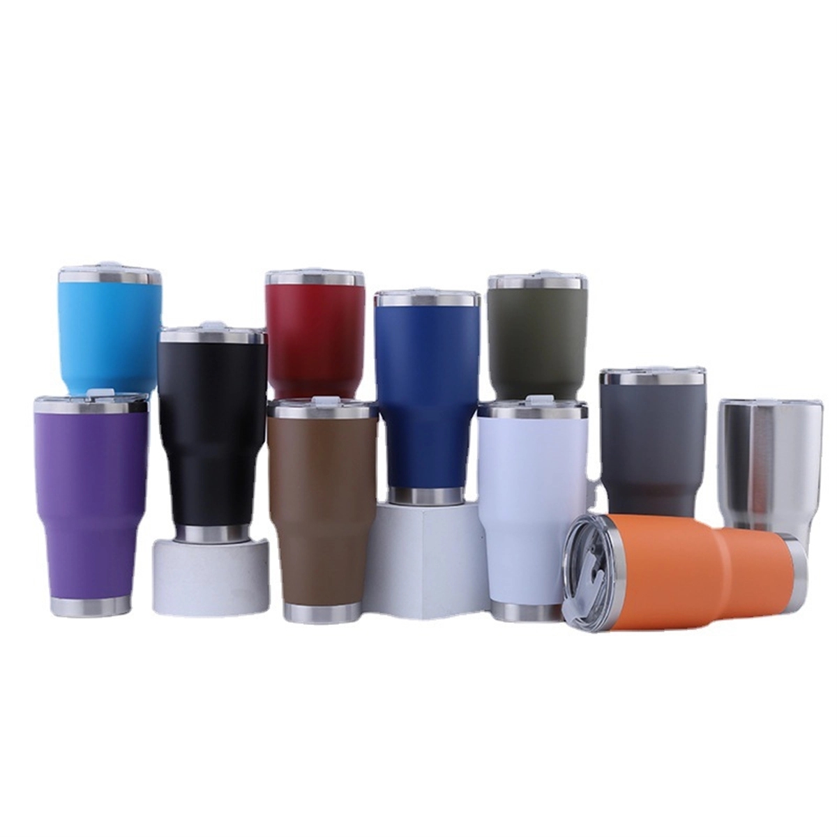 30Oz Tumbler With Lids Insulated Coffee Cup 5