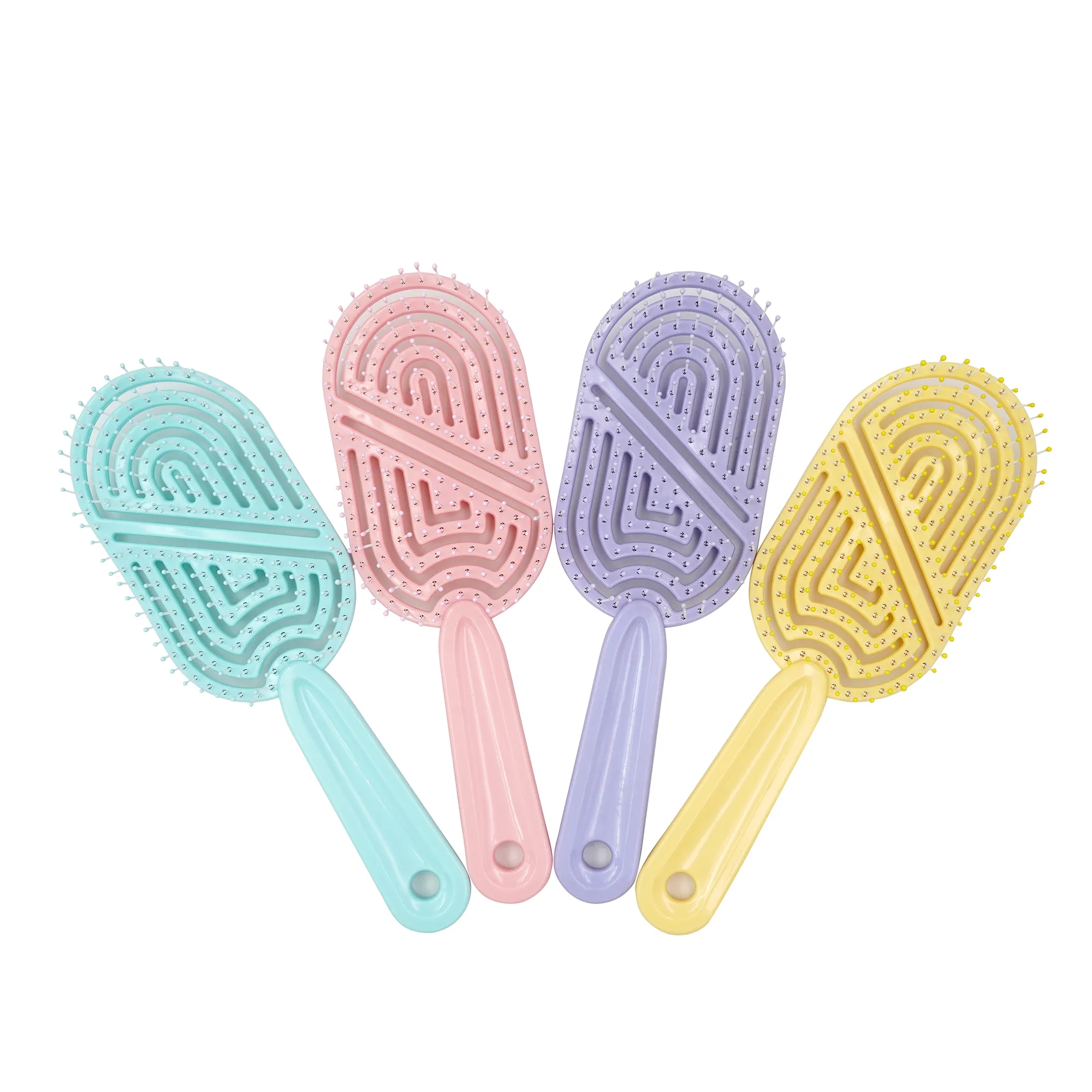 Large Curved Bristle Dry Hair Comb 1