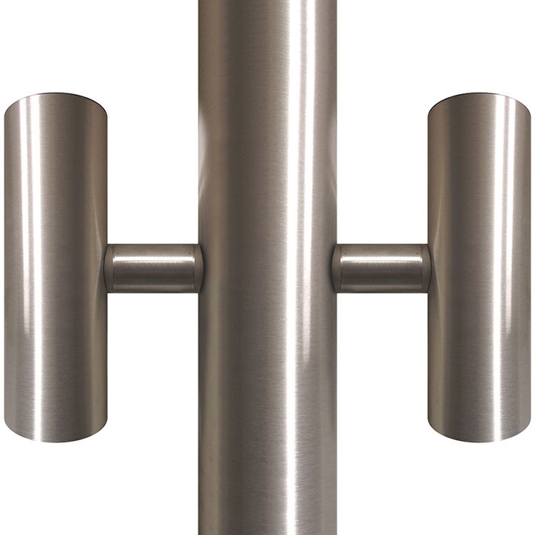 Silver Flagpole Tunnel Lights - for 6" Diameter Pole 2