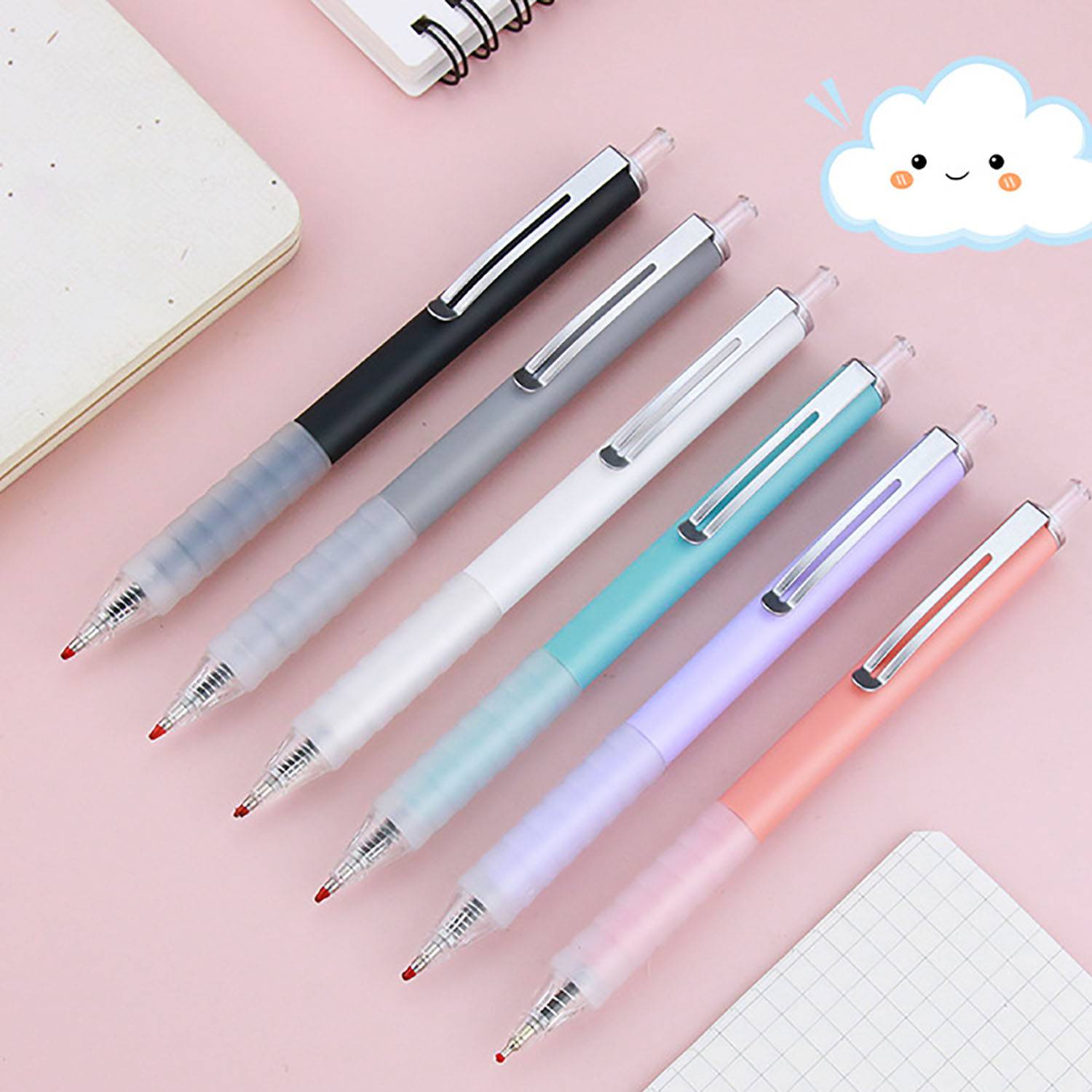 Medium Point Ballpoint Pens with Super Soft Grip 5