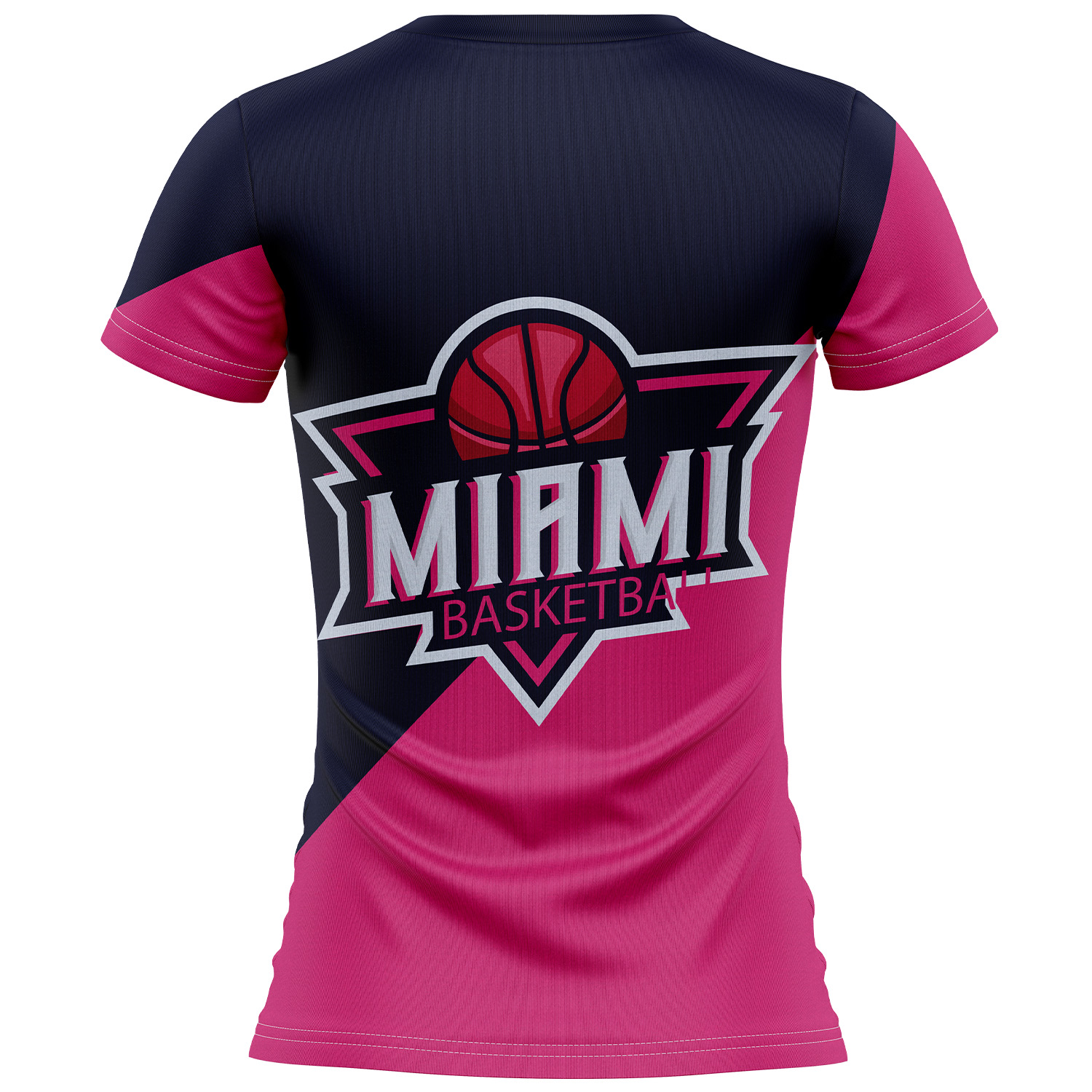 Women's 180 GSM Jersey Knit Cotton Feel Sublimation V-Neck T-shirt 3