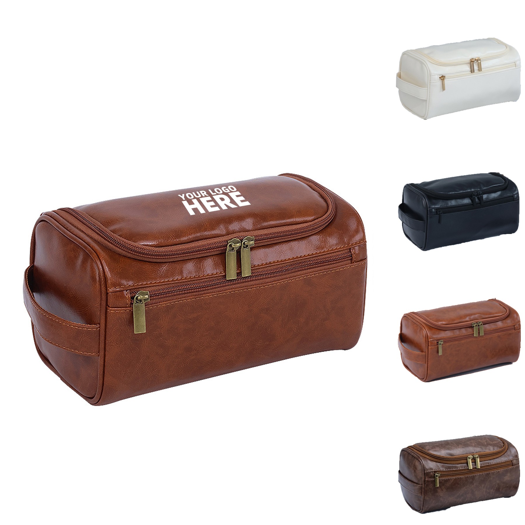 Handcrafted Premium Leather Toiletry Bag 2