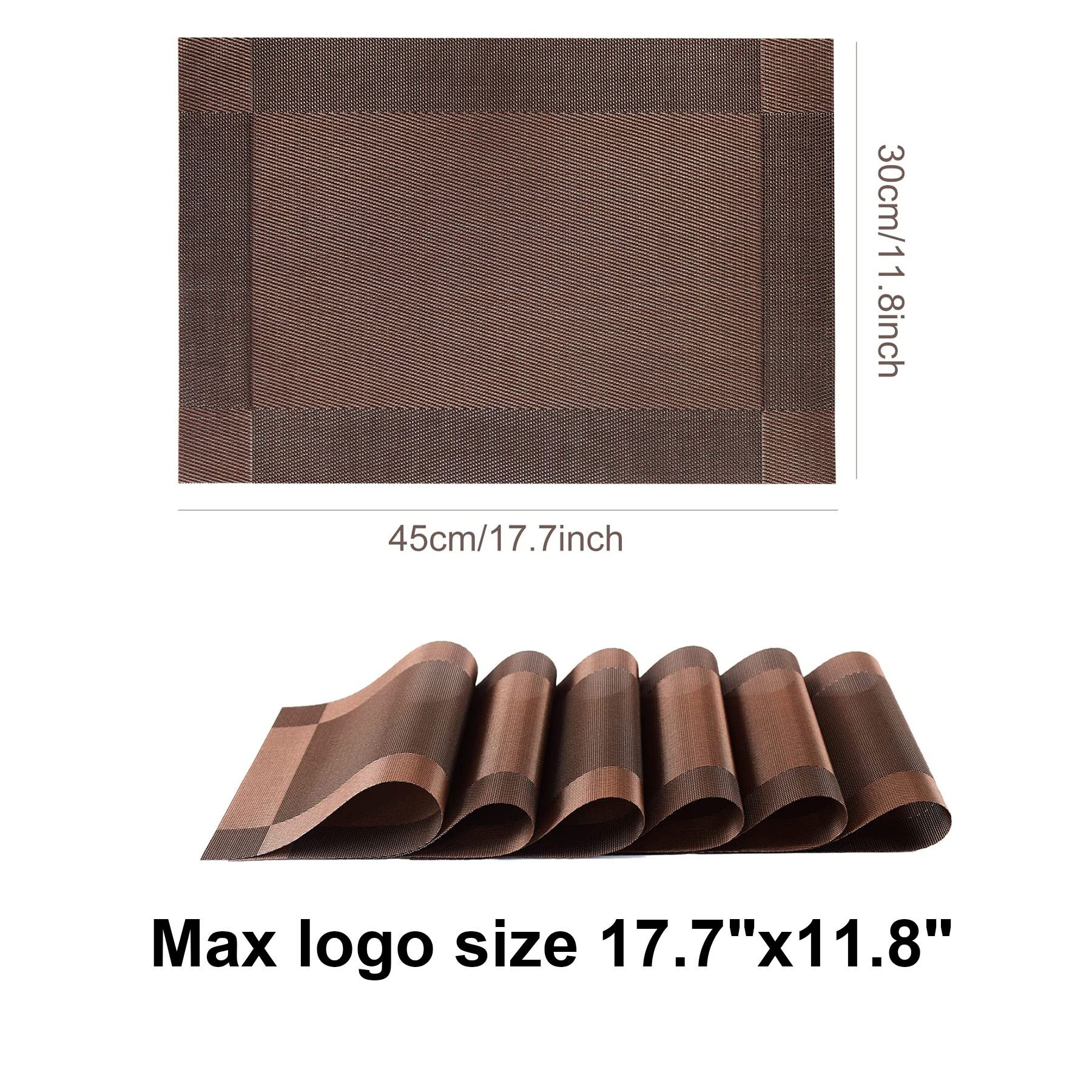 PVC Hotel Western Food Table Insulation Placemat 2