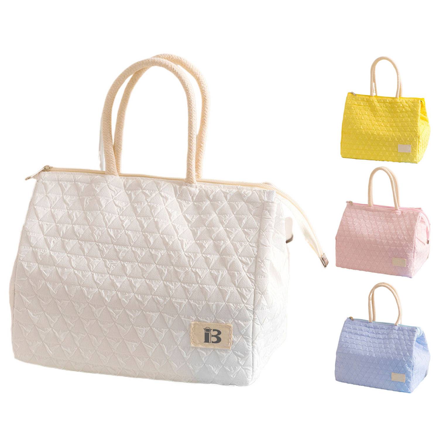 Waterproof Nylon Insulated Lunch Tote Bag Aluminum Lining