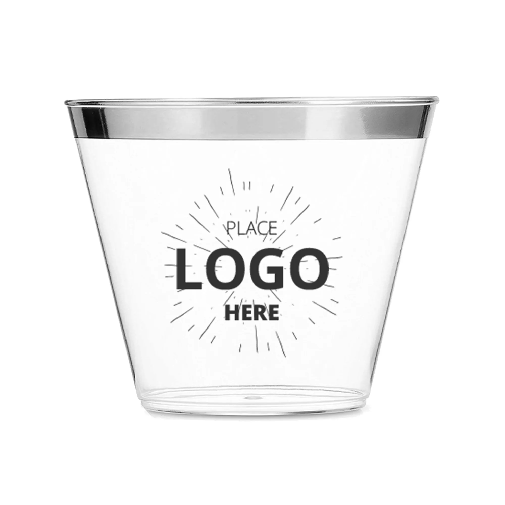 9 oz Clear Plastic Cups 1