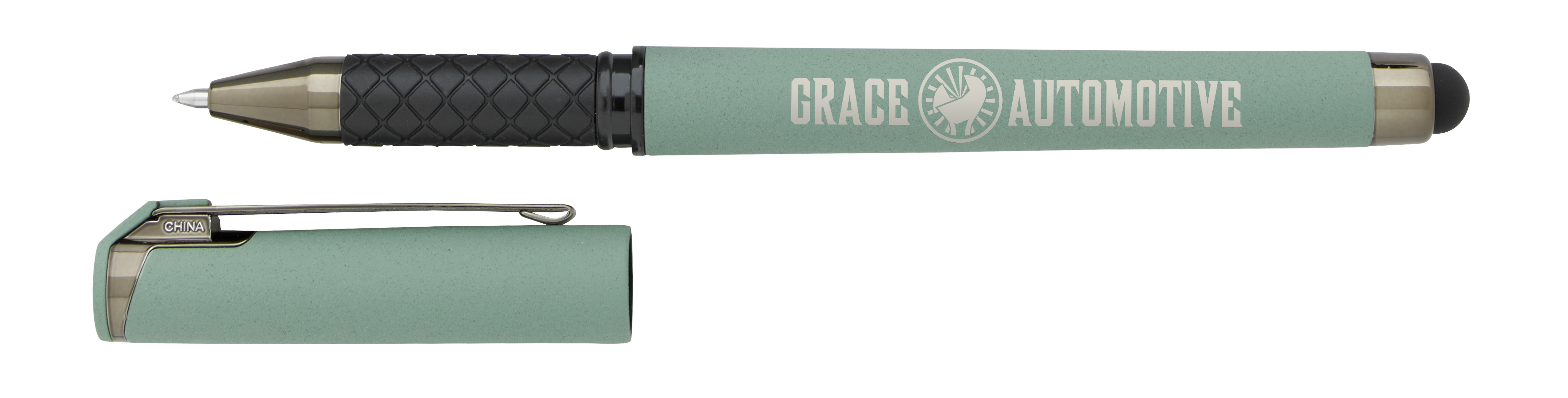 Good Value™ Cali Stylus Gunmetal Suede RABS Pen 165