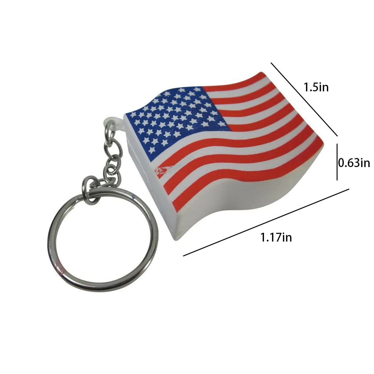 USA Dangling American Flags Souvenir Charm Key Chains 3