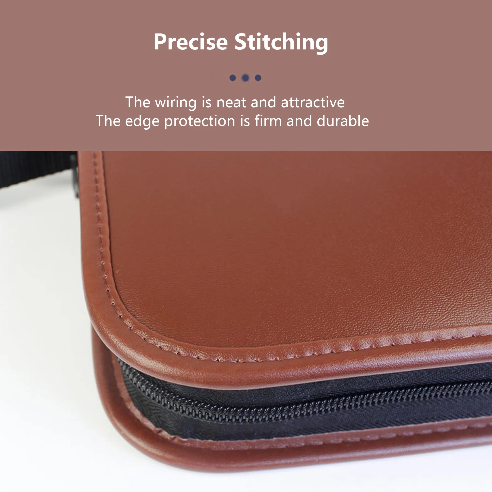 Large Capacity Leather Golf Accessories Storage Bag 6