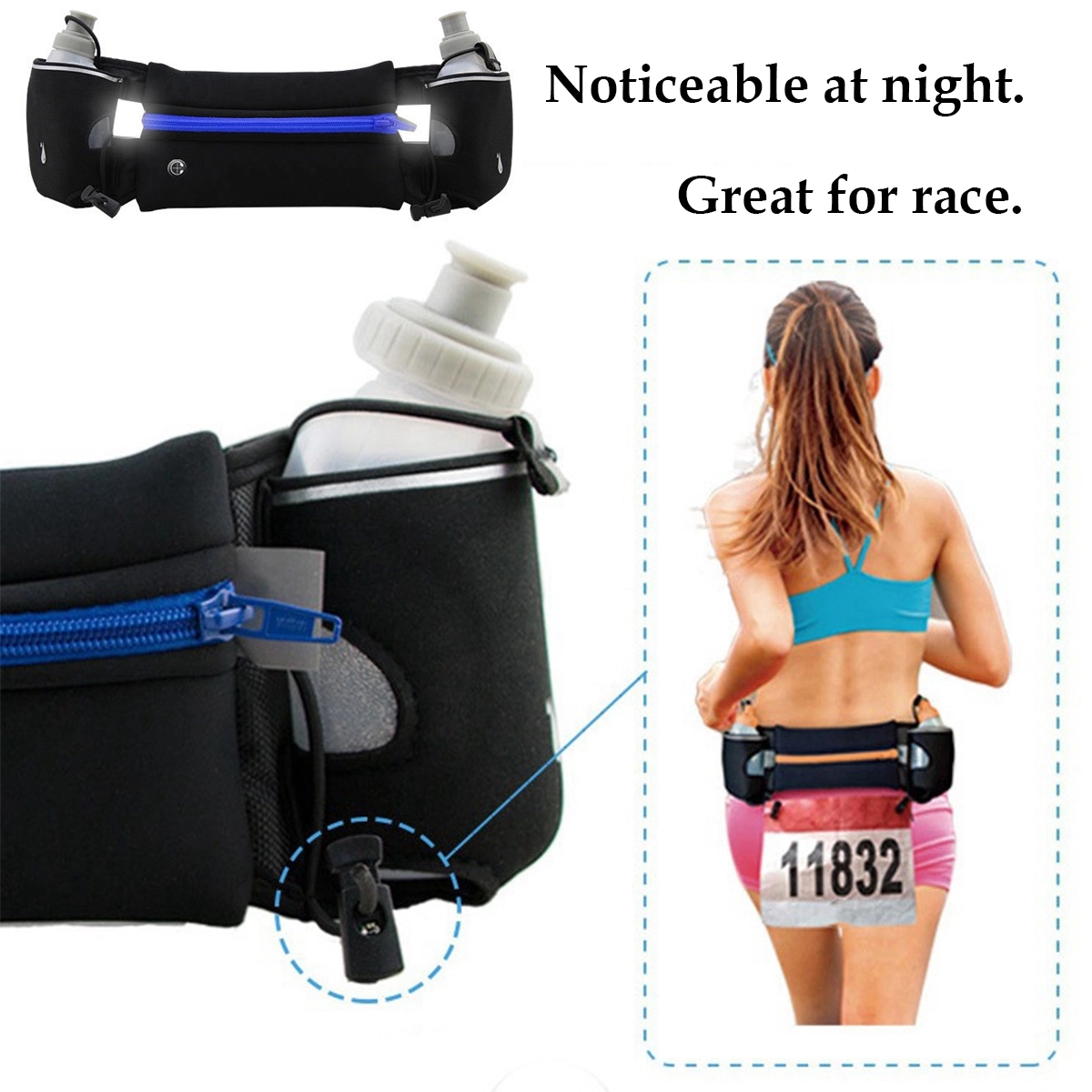 Running Belt With Water Bottle 3