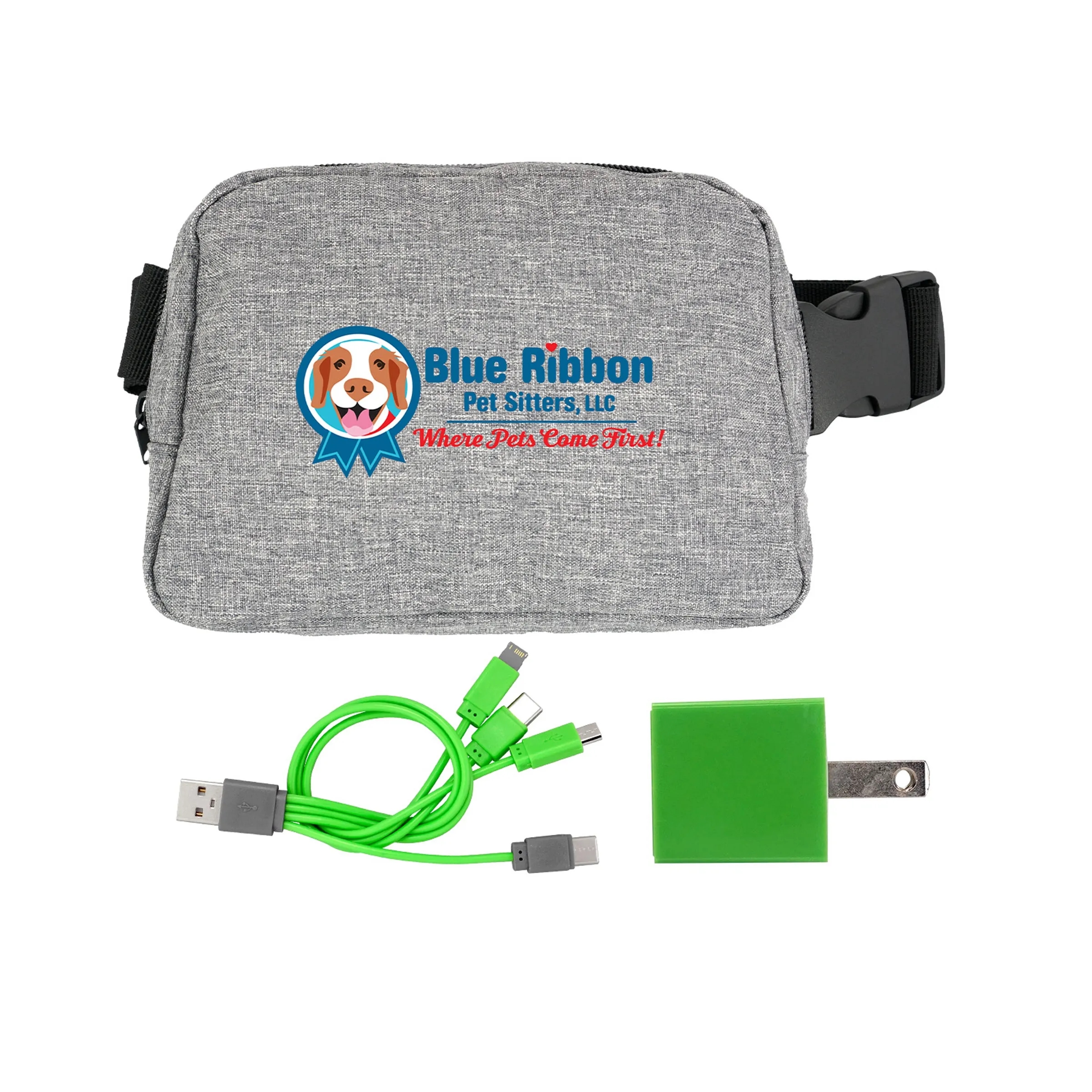 RECYCLED FANNY PACK WALL CHARGING SET 6