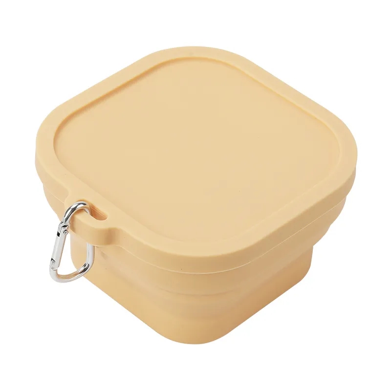 13.5oz Silicone Collapsible Food Bowl Travel Camping MOQ 20 4