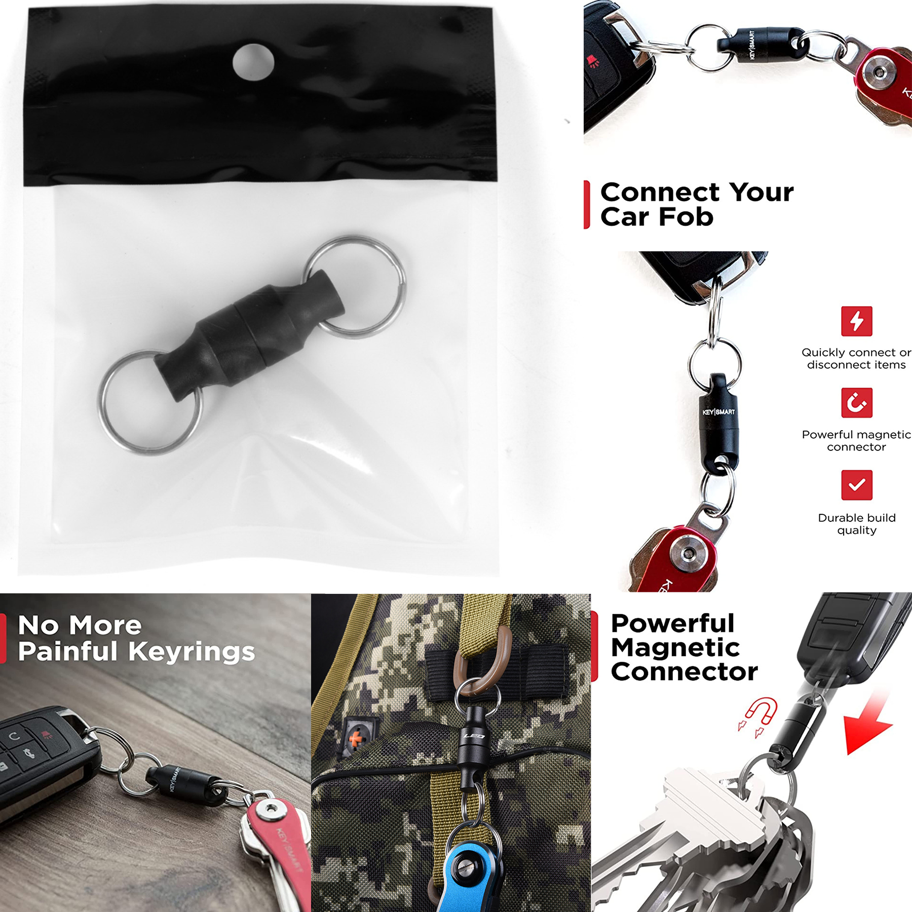 Magnetic Quick Release Keychain Connector