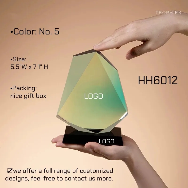 NEW Color Changing Crystal Trophy Award BULK 1